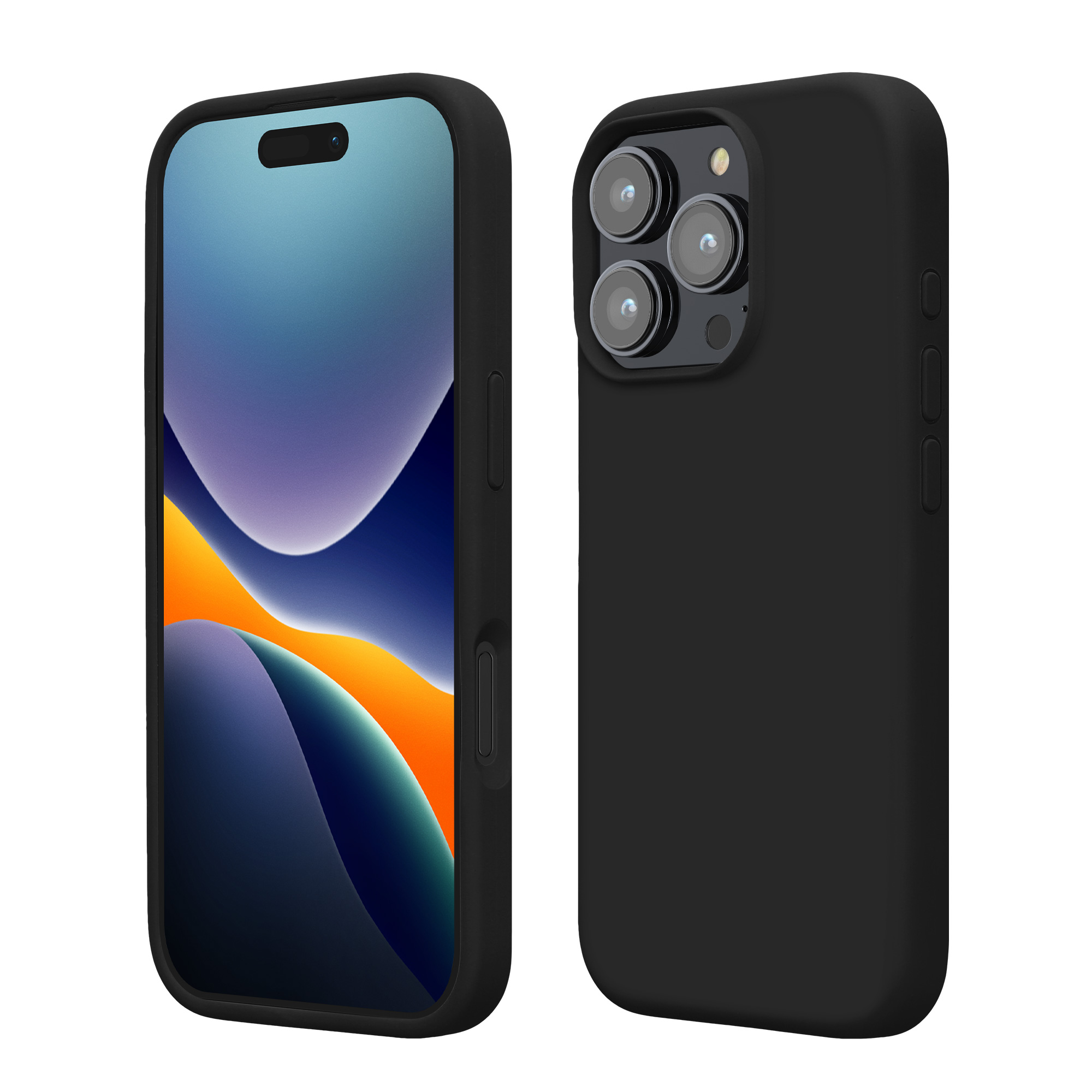 Silikonový kryt na mobil Apple iPhone 16 Pro kwmobile - černá