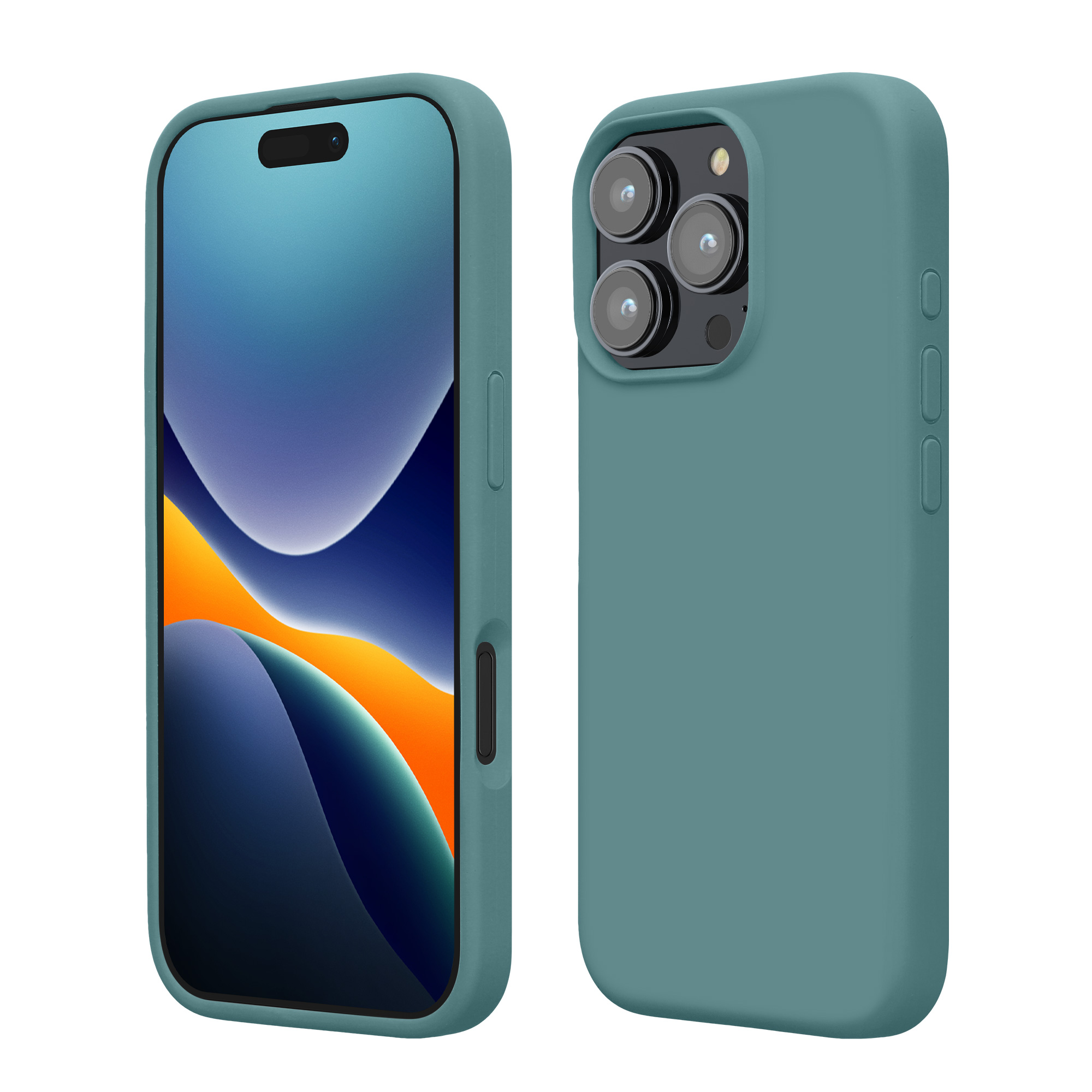 Silikonový kryt na mobil Apple iPhone 16 Pro kwmobile - Arctic Night
