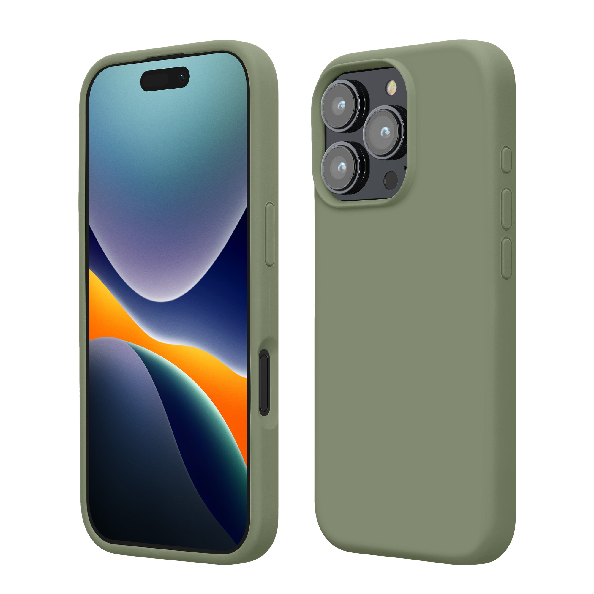 Silikonový kryt na mobil Apple iPhone 16 Pro kwmobile - zelená