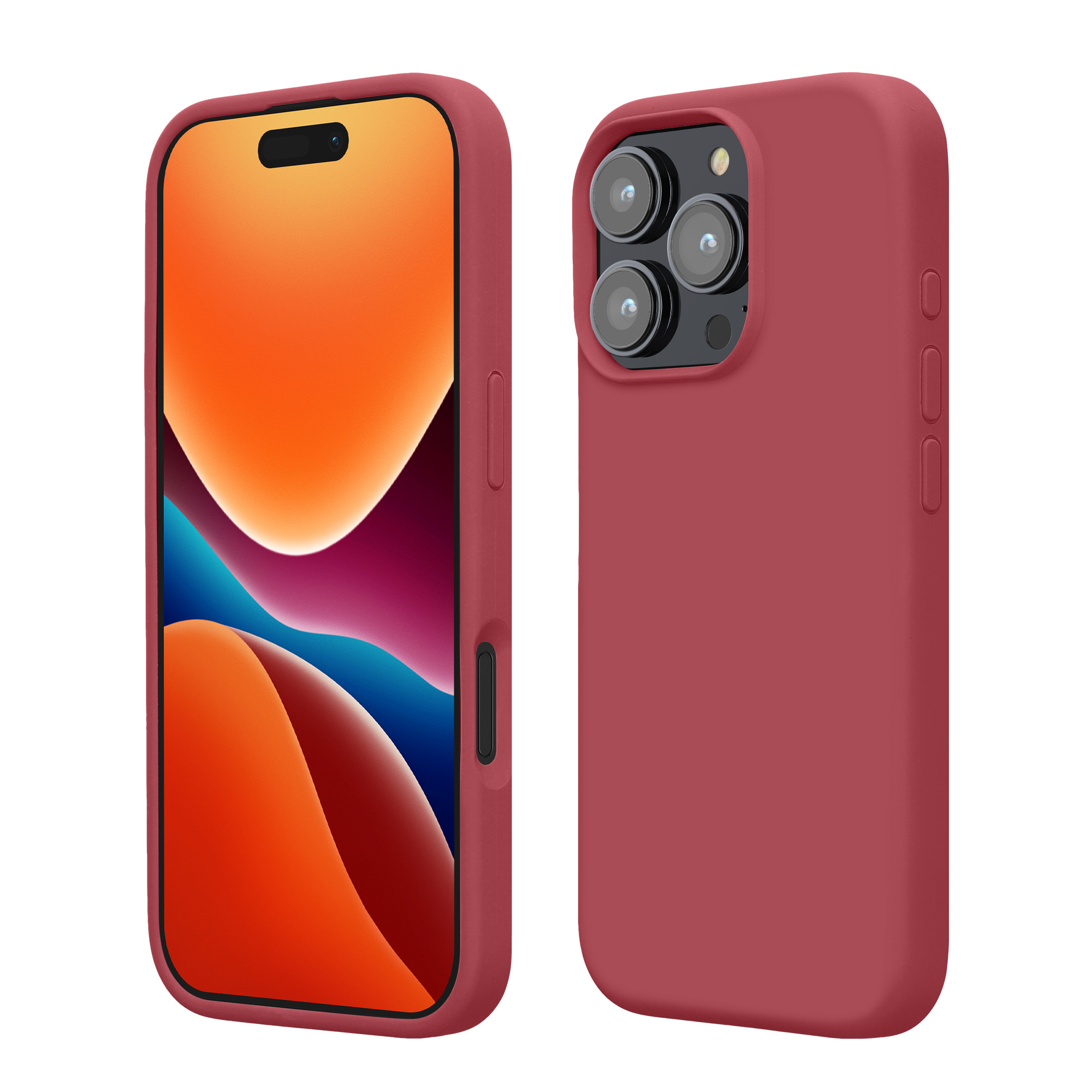 Silikonový kryt na mobil Apple iPhone 16 Pro kwmobile - Dark Rose