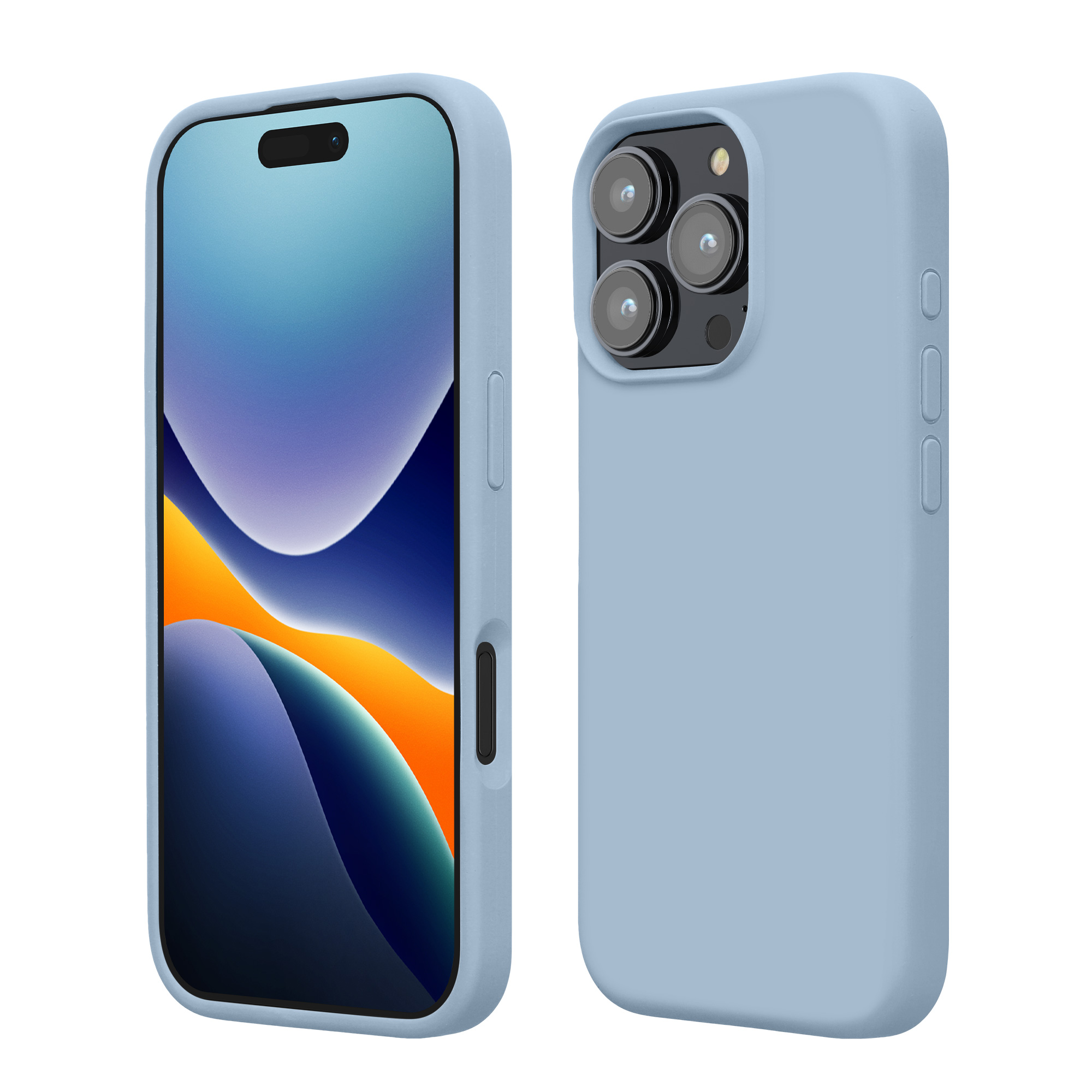Silikonový kryt na mobil Apple iPhone 16 Pro kwmobile - světle modrá