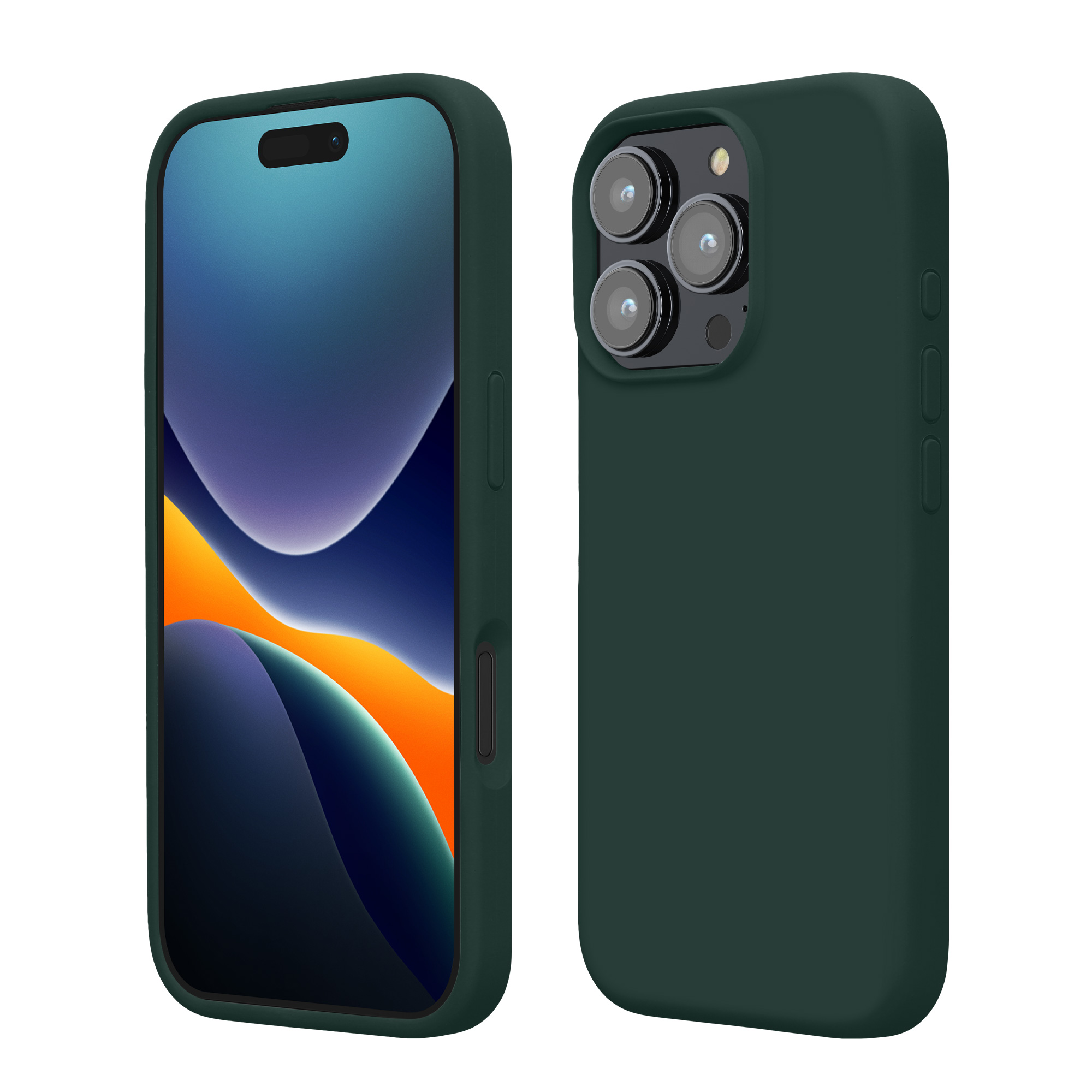 Silikonový kryt na mobil Apple iPhone 16 Pro kwmobile - zelená