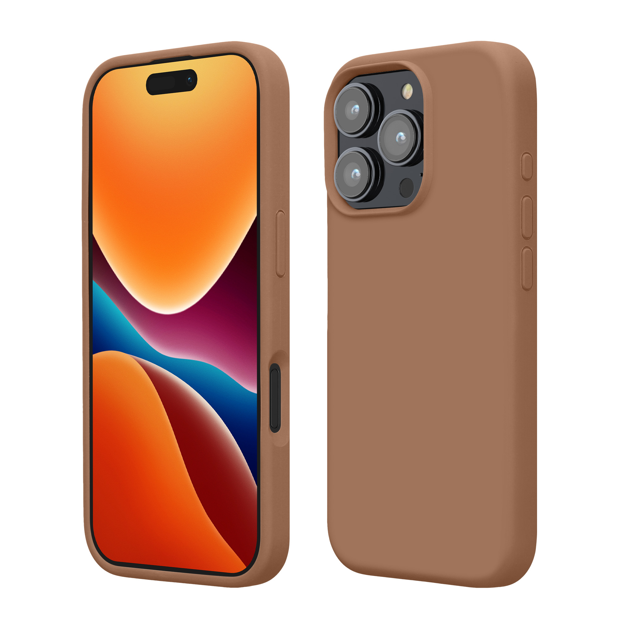 Silikonový kryt na mobil Apple iPhone 16 Pro kwmobile - Cappuccino