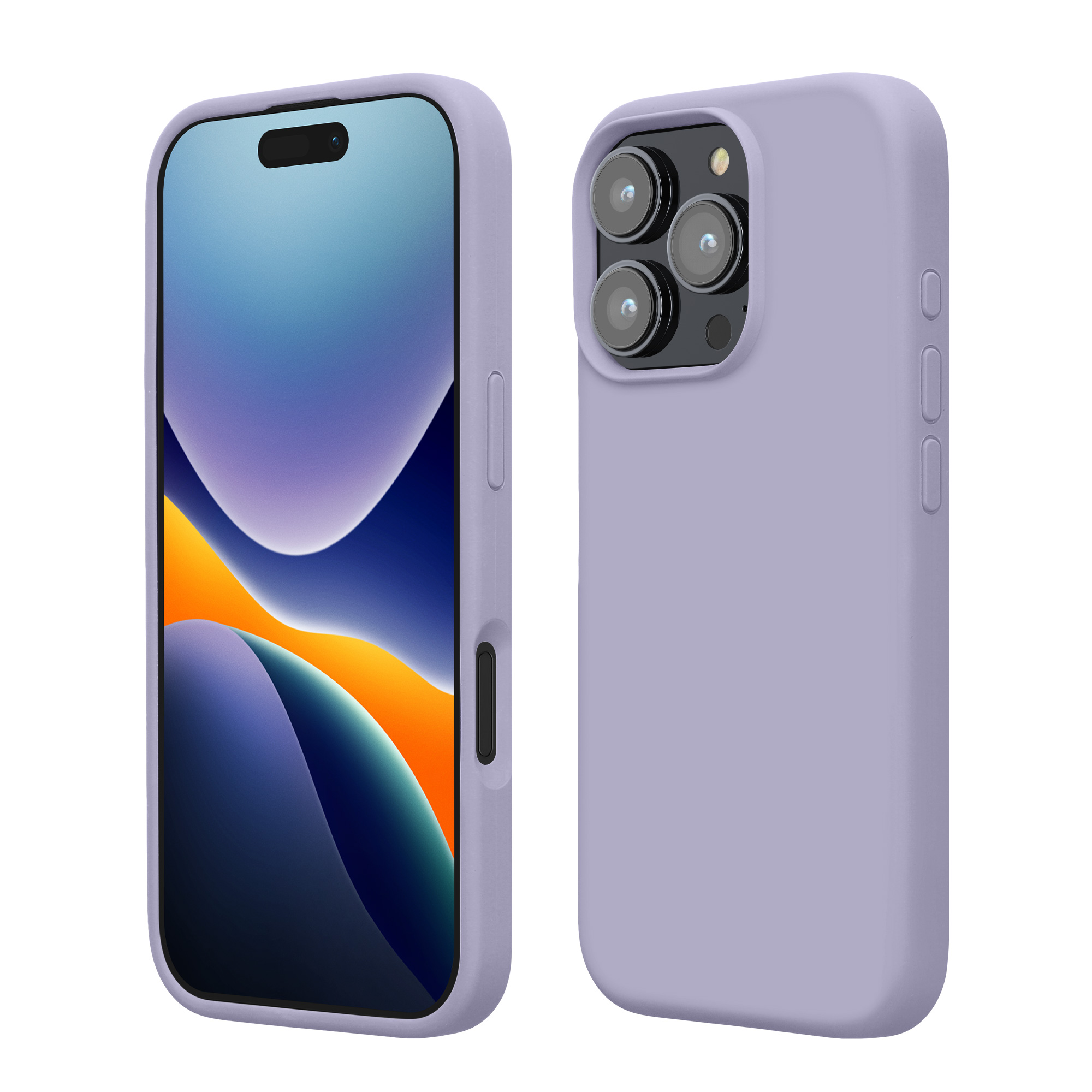 Silikonový kryt na mobil Apple iPhone 16 Pro kwmobile - levandulová