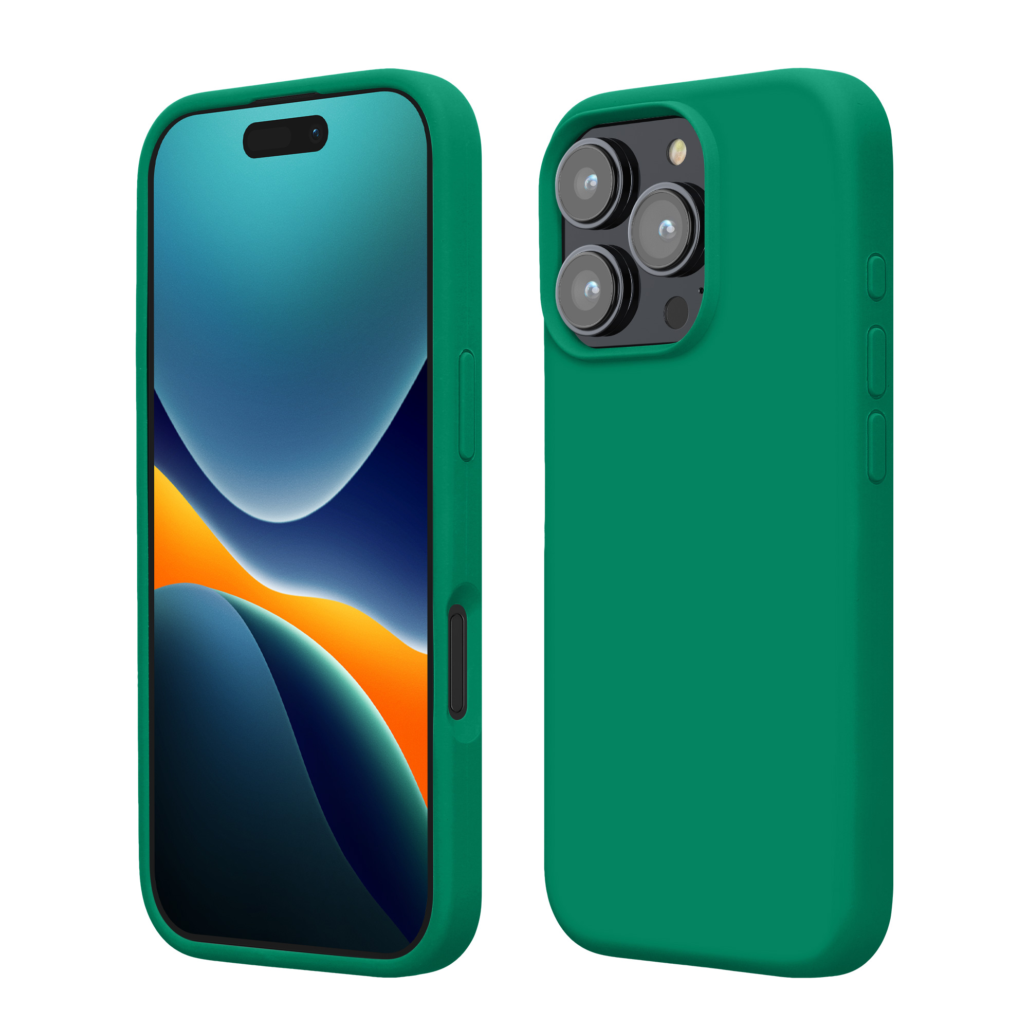 Silikonový kryt na mobil Apple iPhone 16 Pro kwmobile - zelená