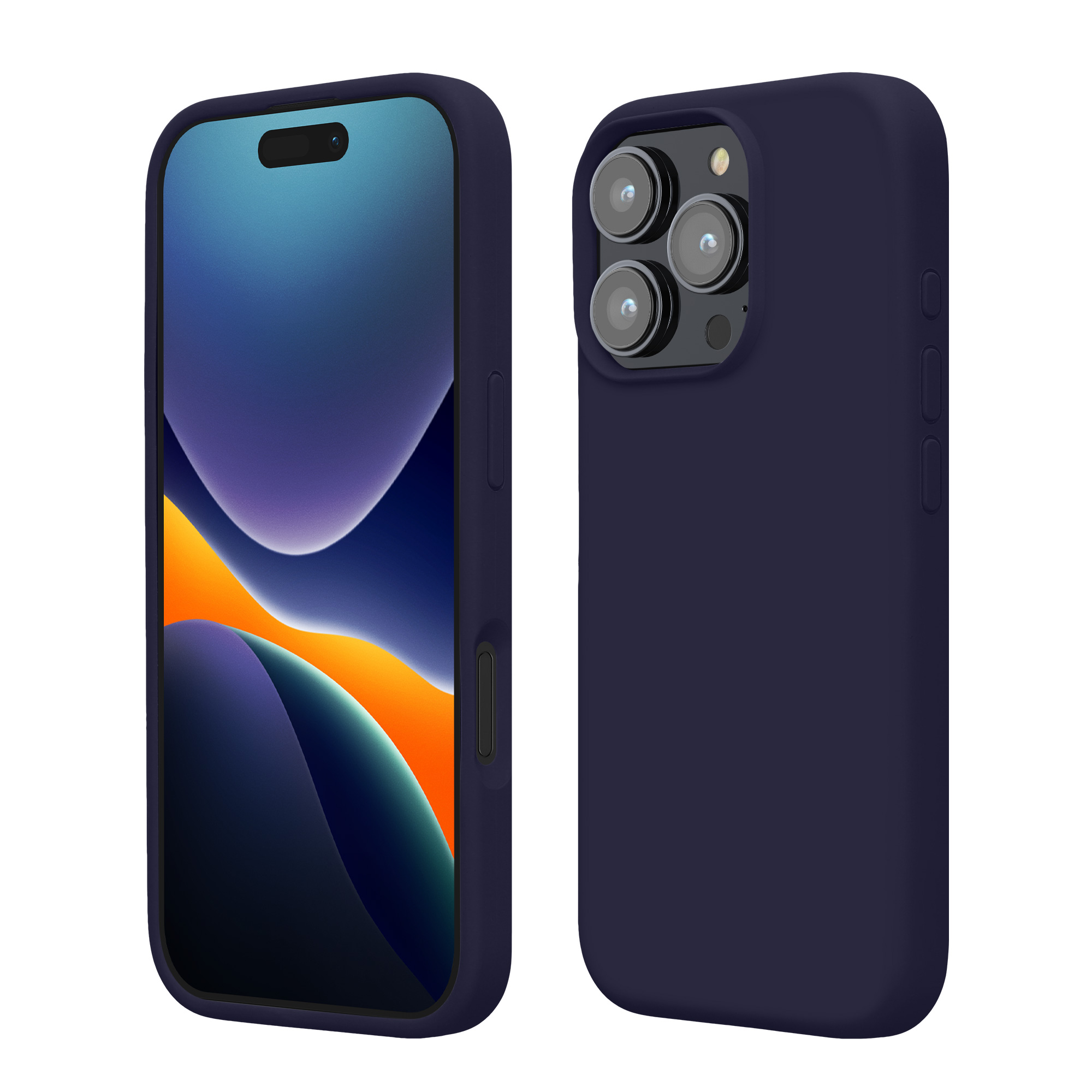 Pouzdro pro Apple iPhone 16 Pro kwmobile silikonové - hluboký oceán