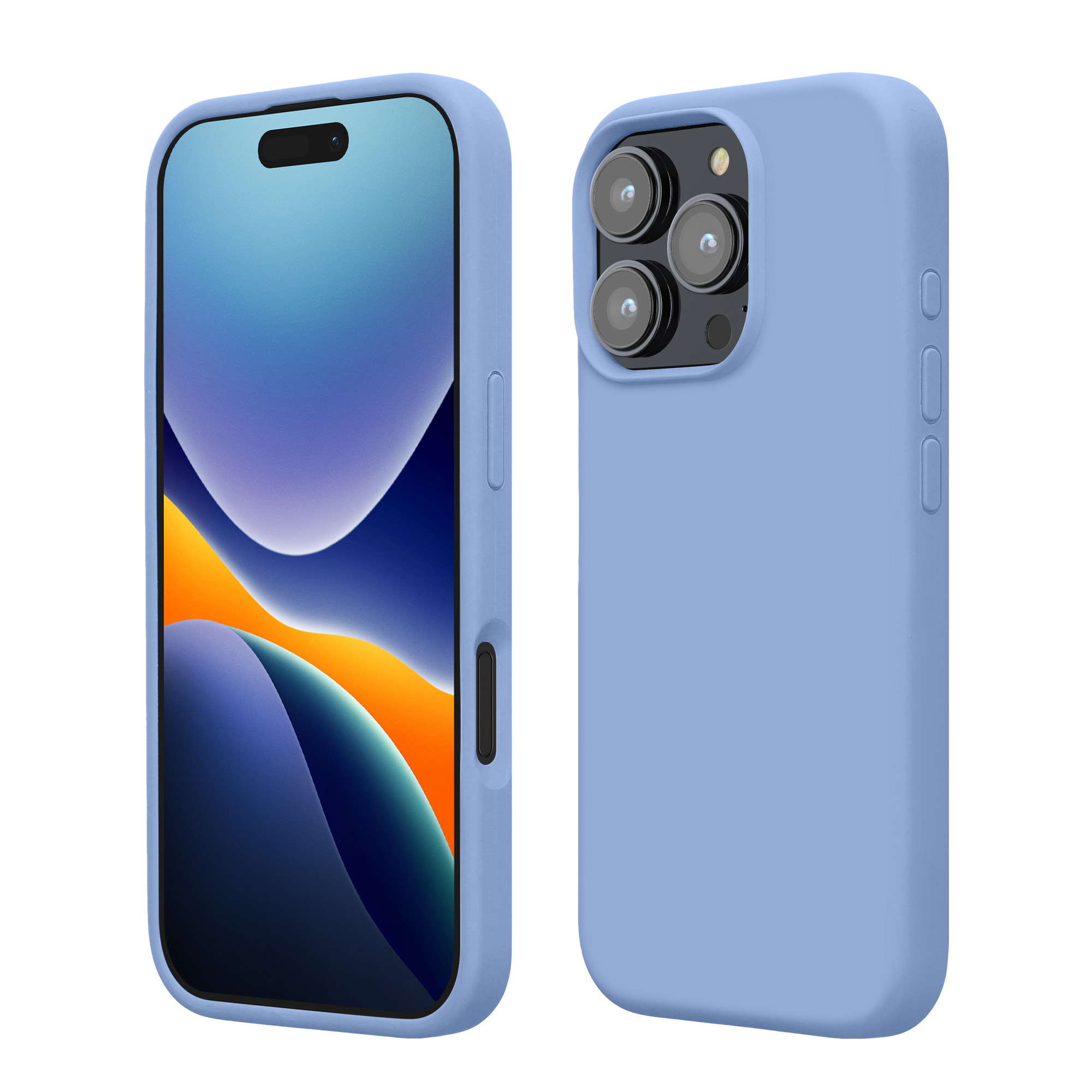 Pouzdro pro Apple iPhone 16 Pro kwmobile silikonové - levandulová modrá