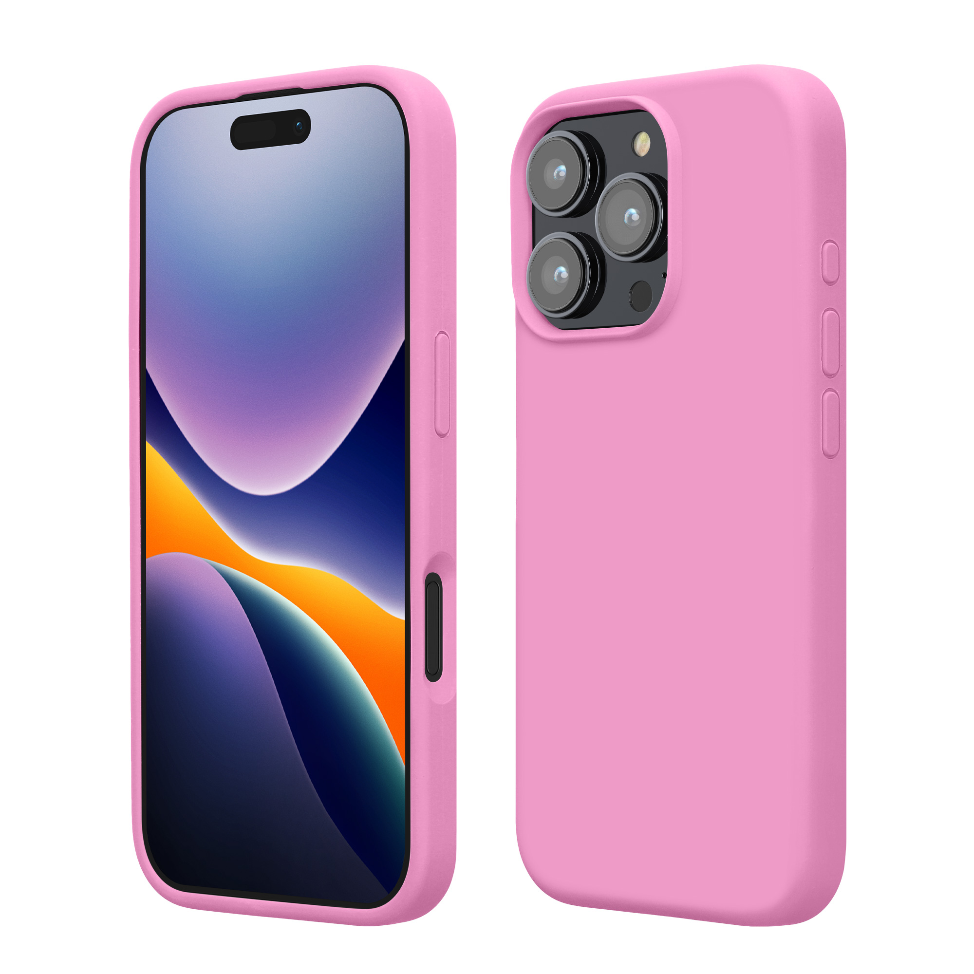 Pouzdro pro Apple iPhone 16 Pro kwmobile silikonové - růžová levandulová