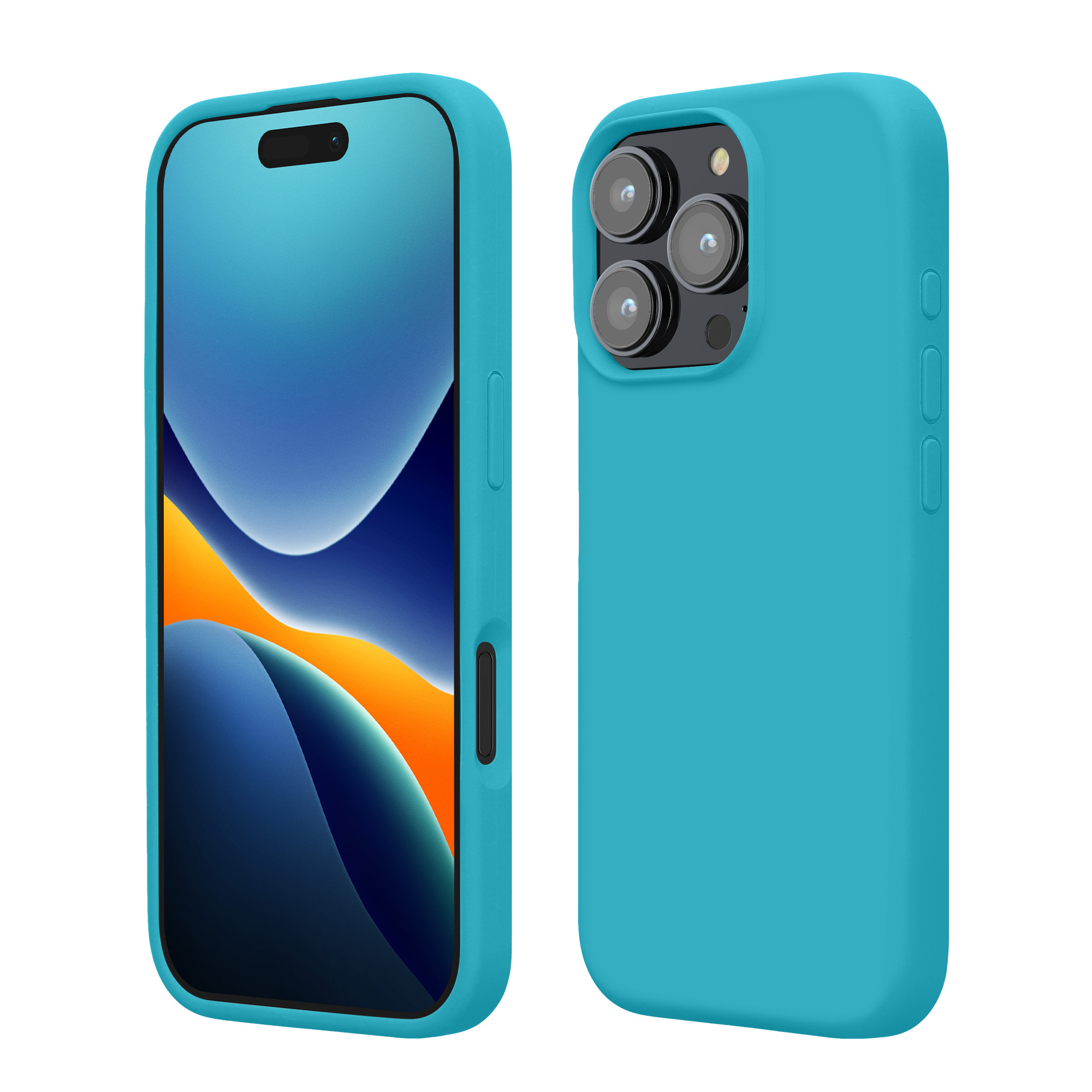 Silikonový kryt na mobil Apple iPhone 16 Pro Max kwmobile - Cool Glacier