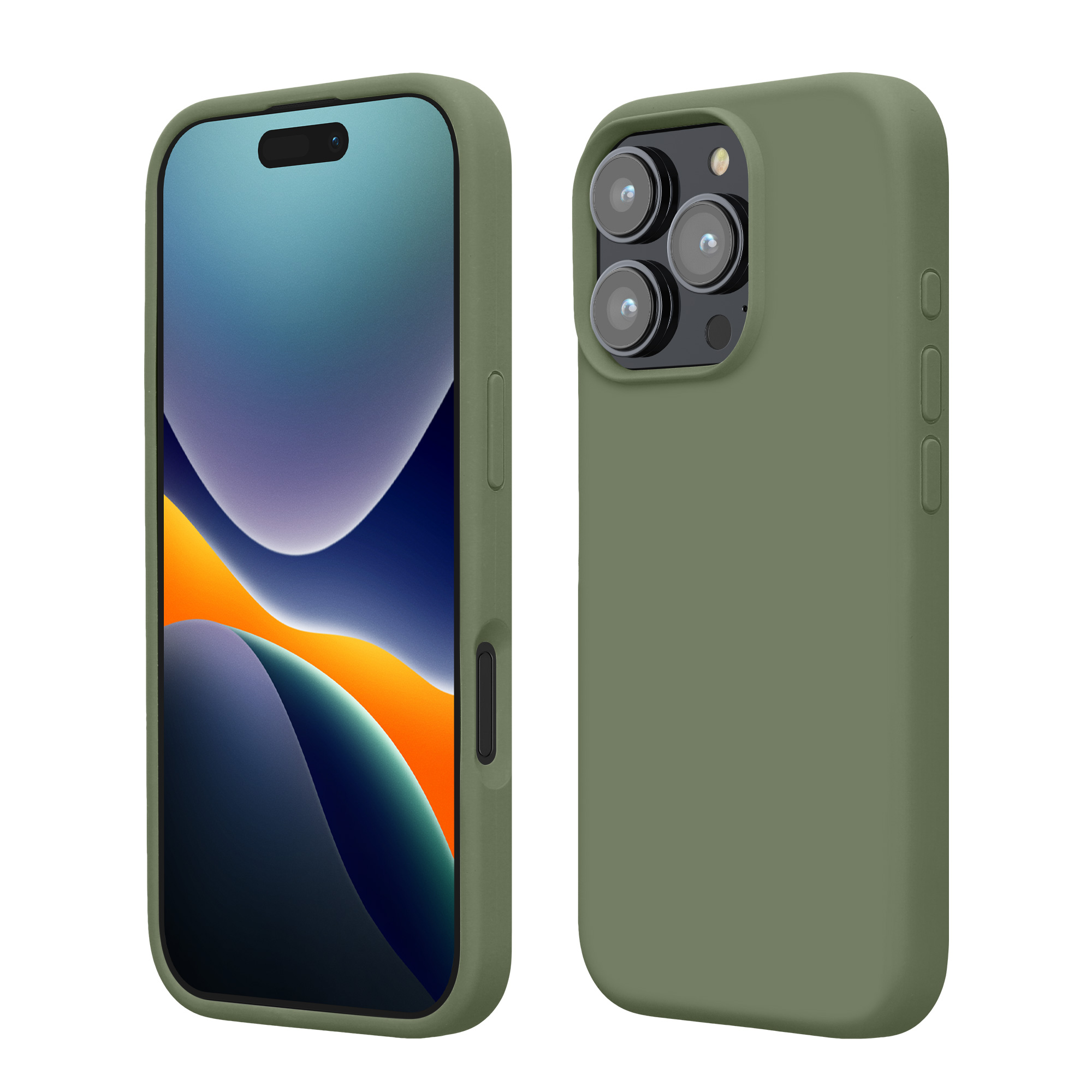 Silikonový kryt na mobil Apple iPhone 16 Pro Max kwmobile - zelená