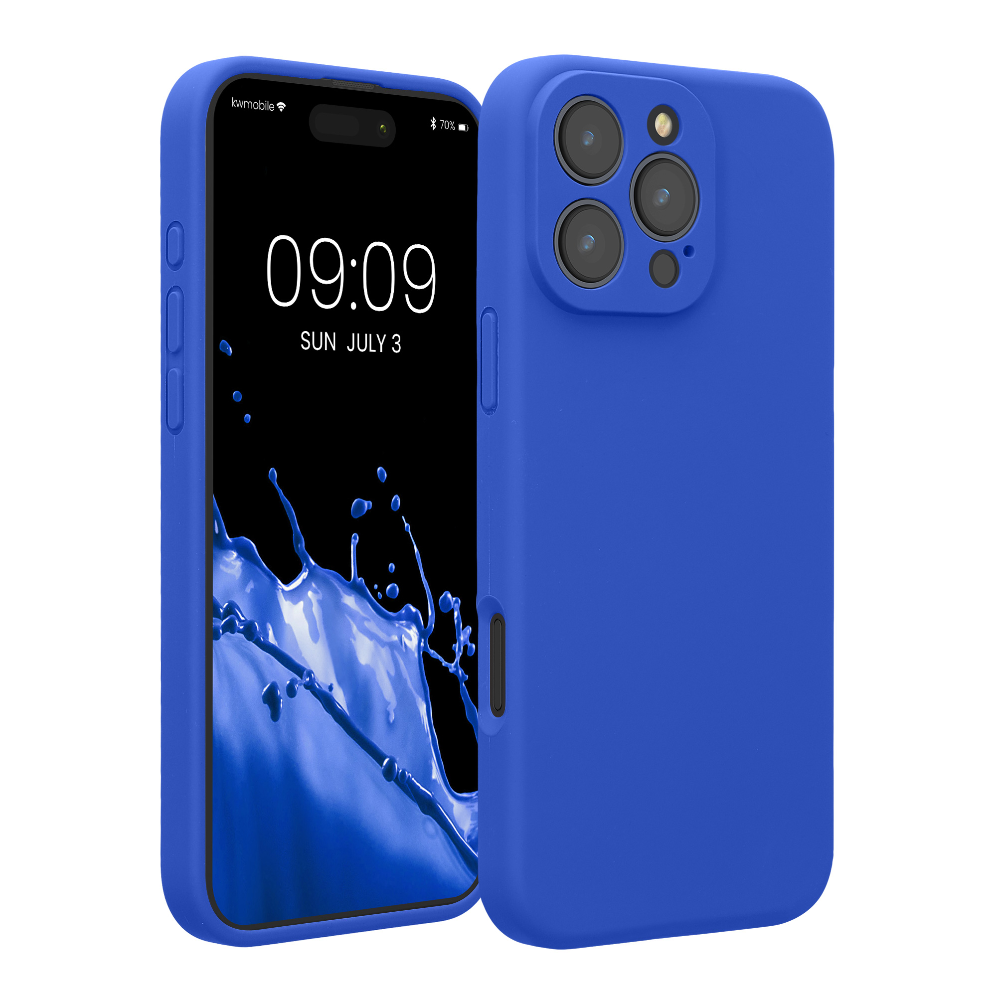 Silikonový kryt na mobil Apple iPhone 16 Pro Max kwmobile - modrá