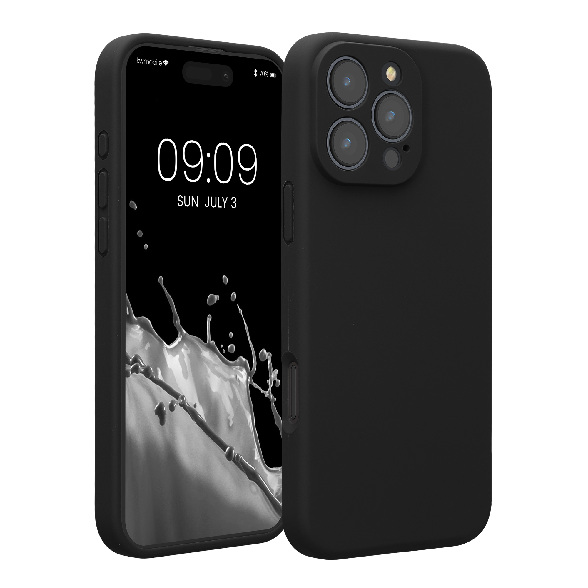 Silikonový kryt na mobil Apple iPhone 16 Pro Max kwmobile - černá