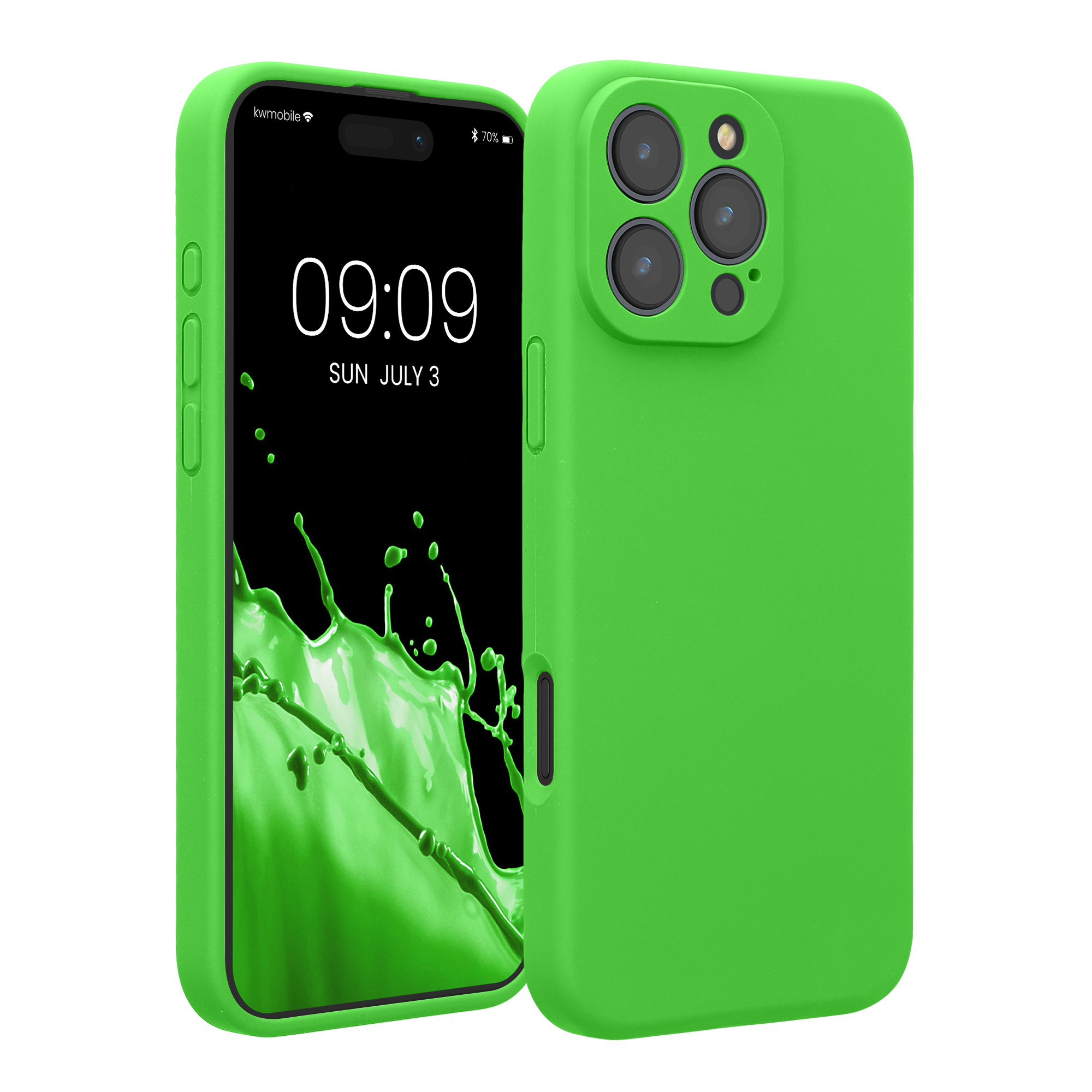 Silikonový kryt na mobil Apple iPhone 16 Pro Max kwmobile - zelená