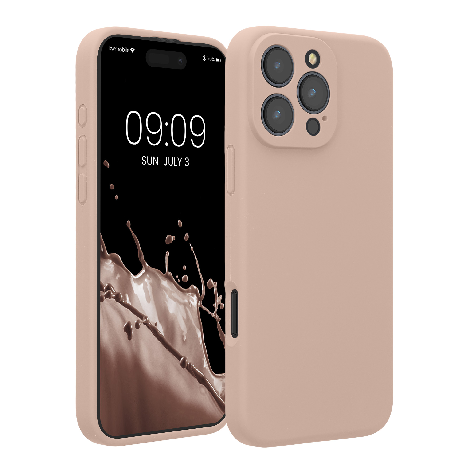 Silikonový kryt na mobil Apple iPhone 16 Pro Max kwmobile - růžová