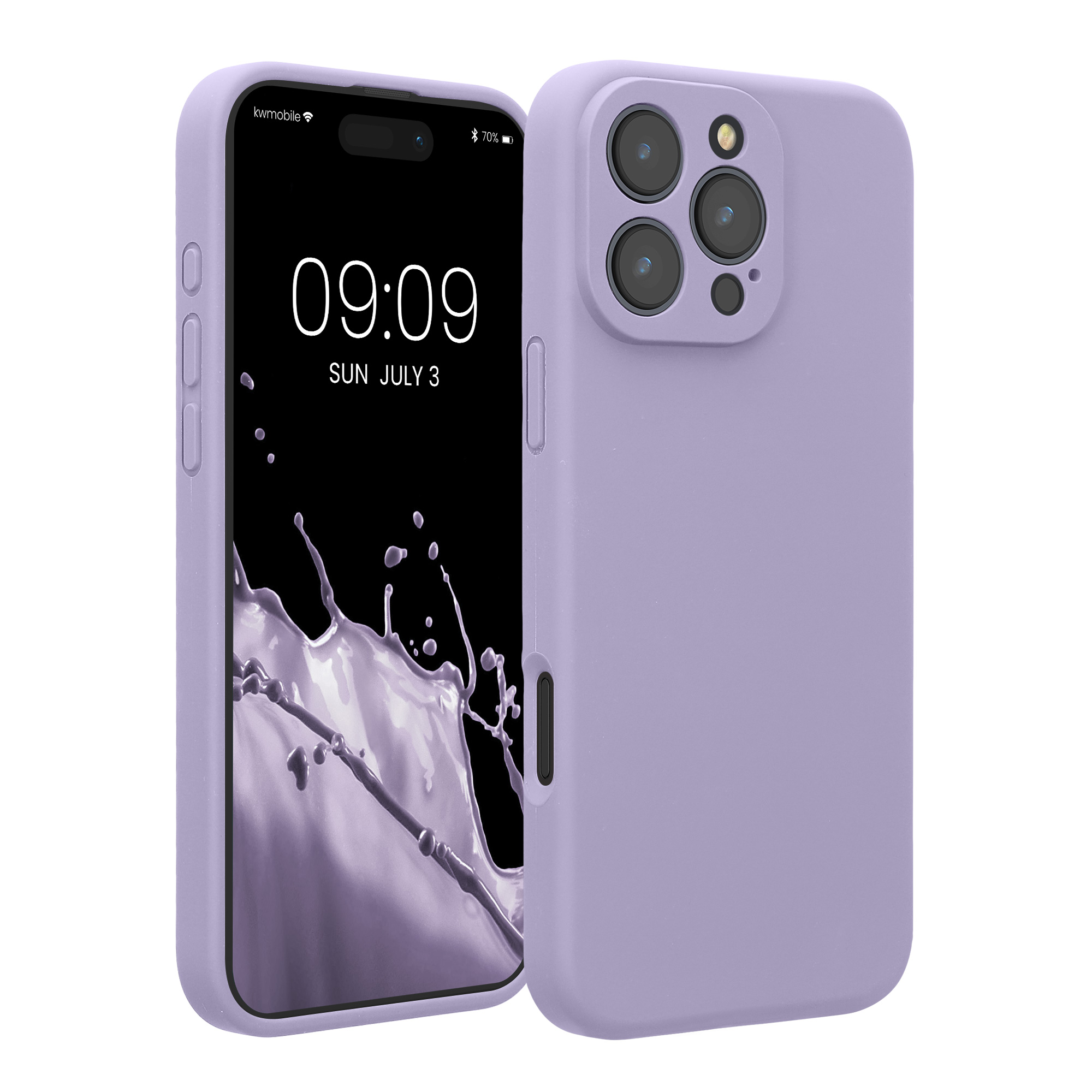 Silikonový kryt na mobil Apple iPhone 16 Pro Max kwmobile - levandulová