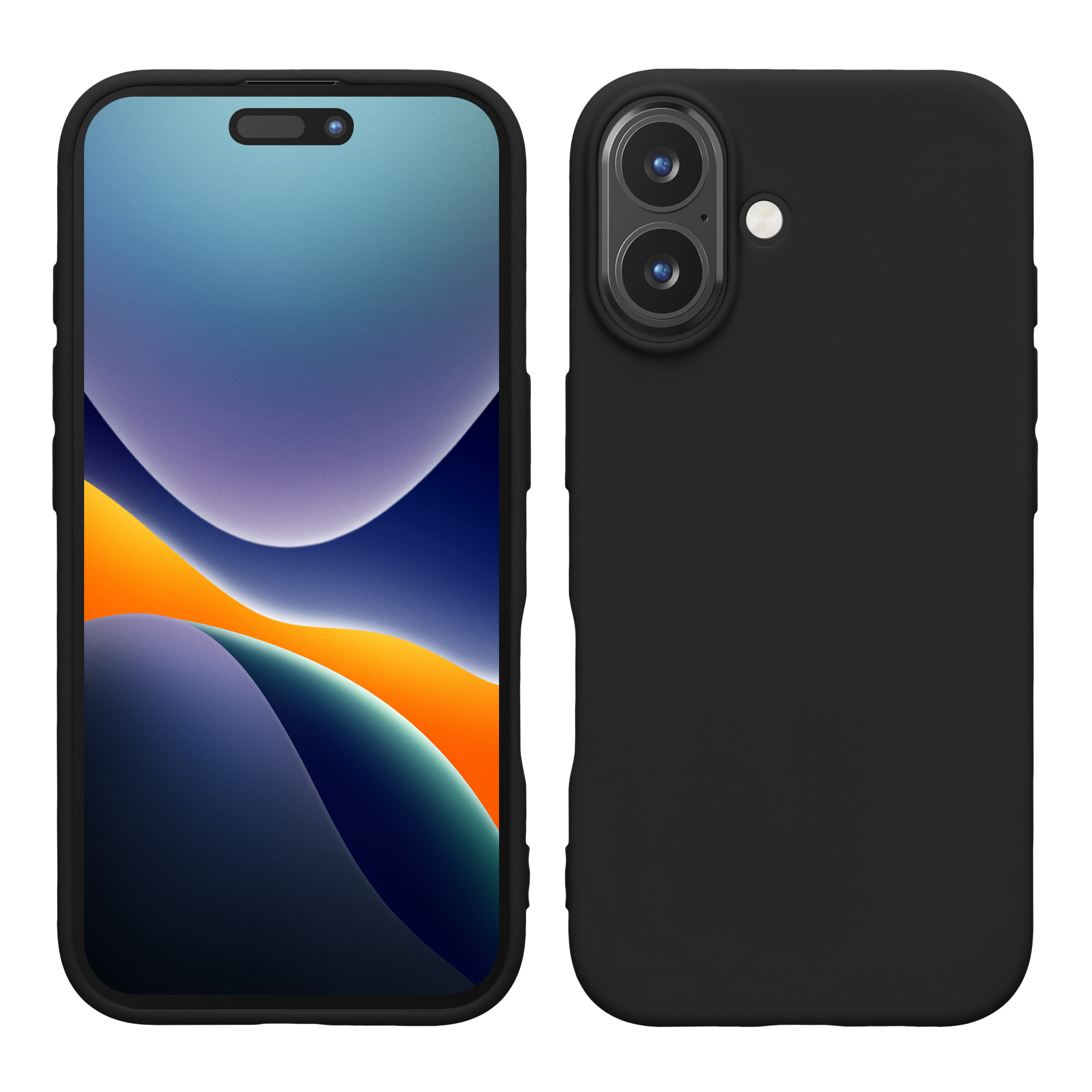 Silikonový kryt kwmobile pro iPhone 16 - matná černá