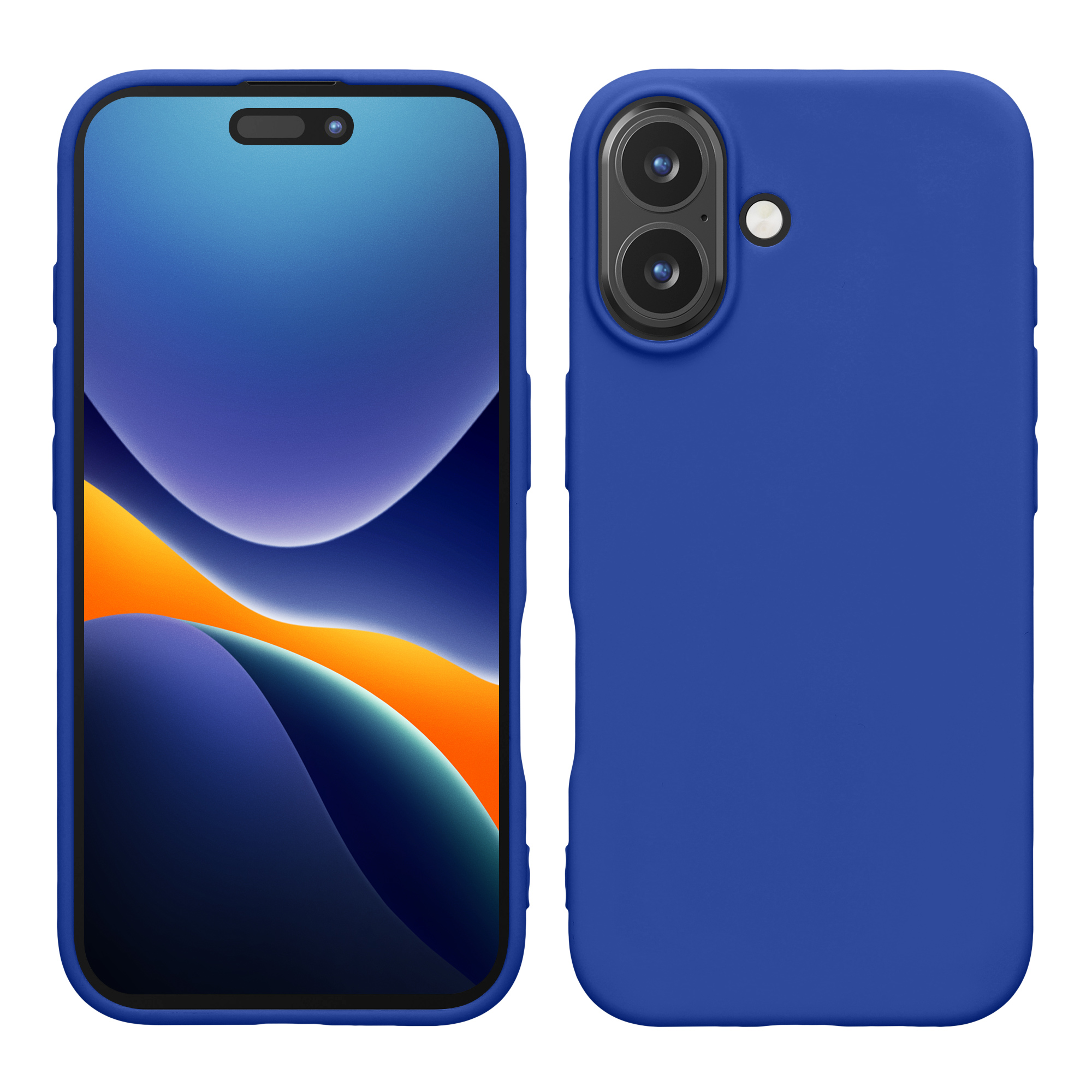 Silikonový kryt kwmobile pro iPhone 16 - baltsky modrá
