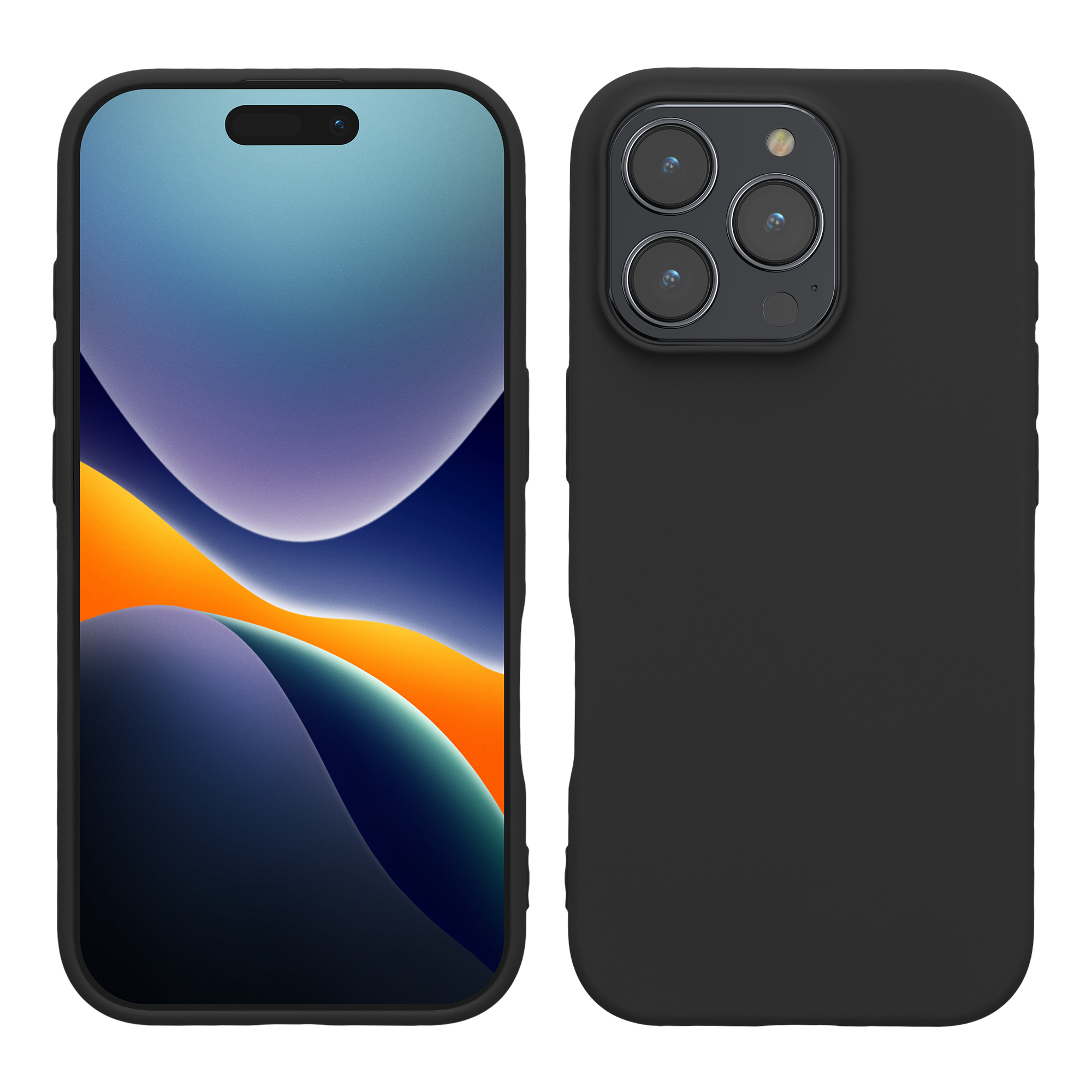 Silikonový kryt na mobil Apple iPhone 16 Pro kwmobile - černá