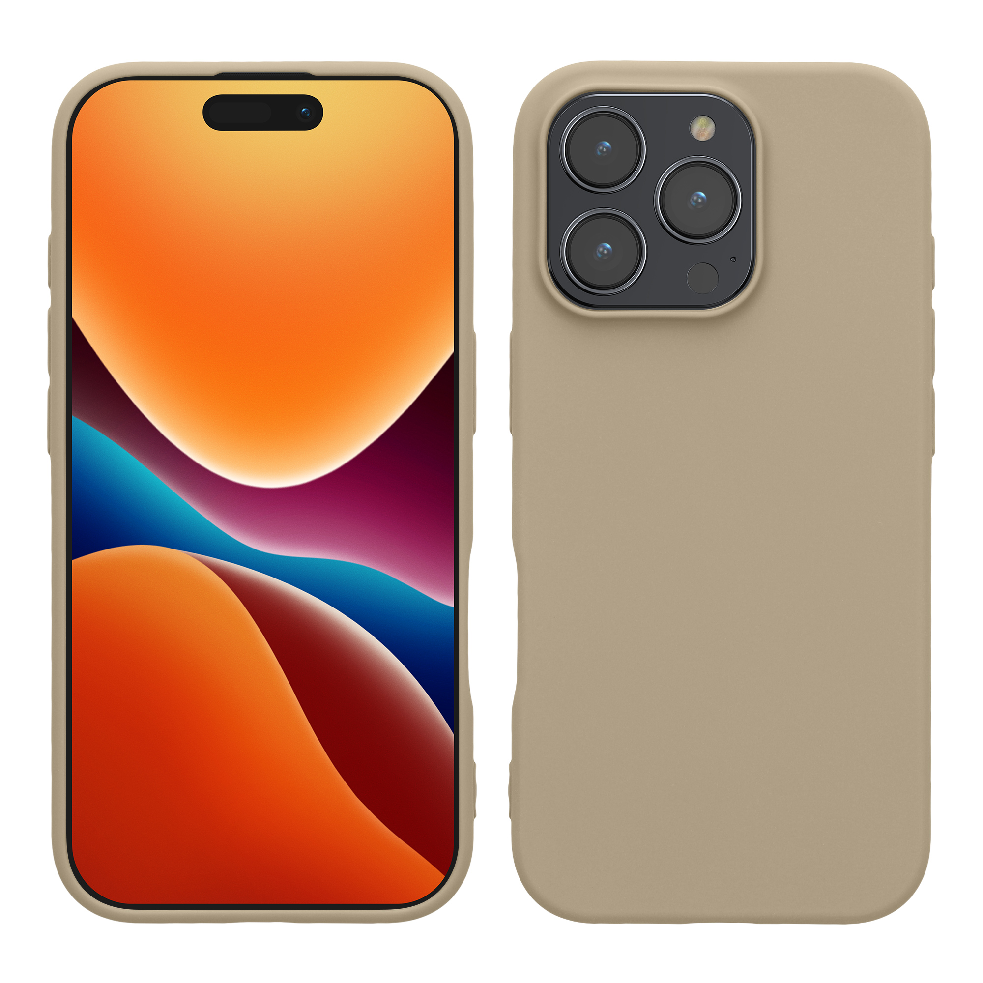 Silikonový kryt na mobil Apple iPhone 16 Pro kwmobile - Cream