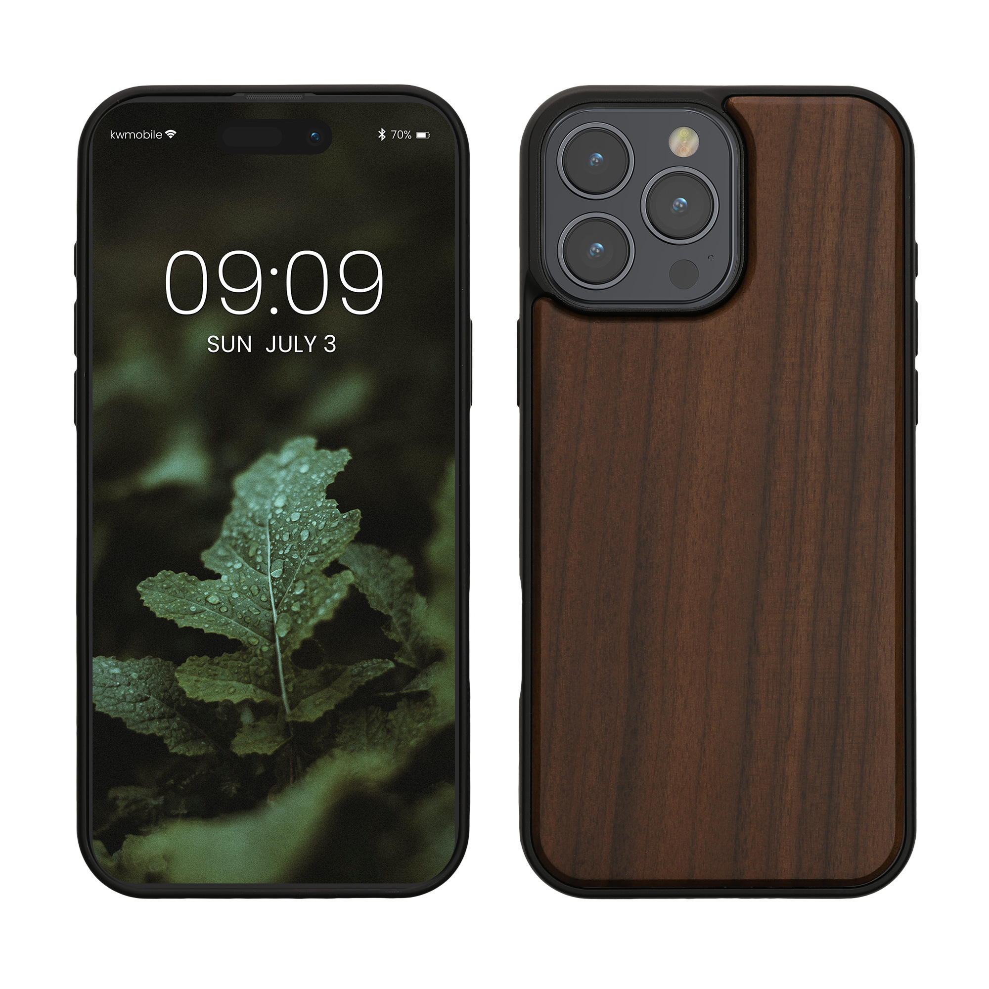 Dřevěný kryt na mobil Apple iPhone 16 Pro Max kwmobile