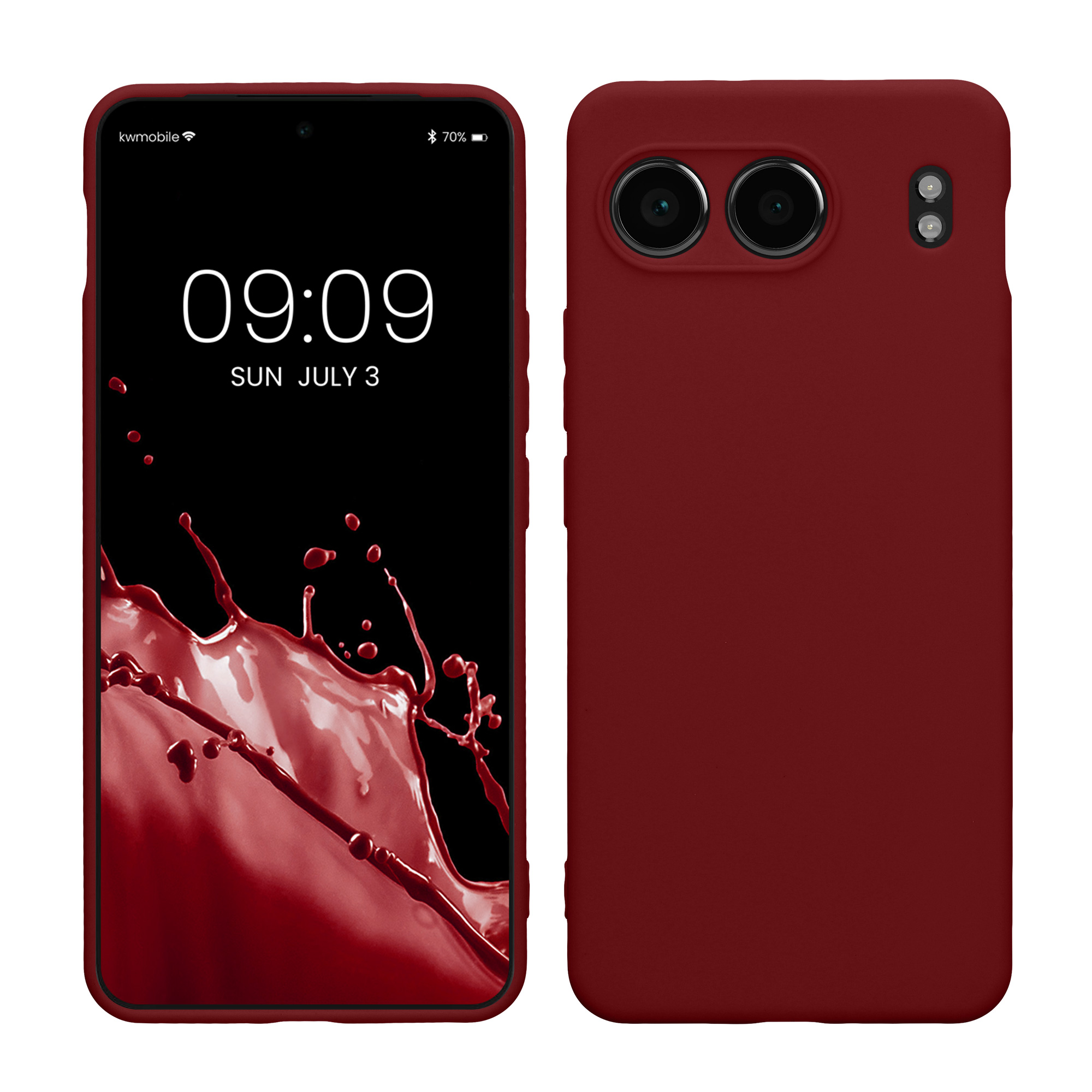 Kwmobile Silikonový kryt OnePlus Nord 4 5G tawny červená