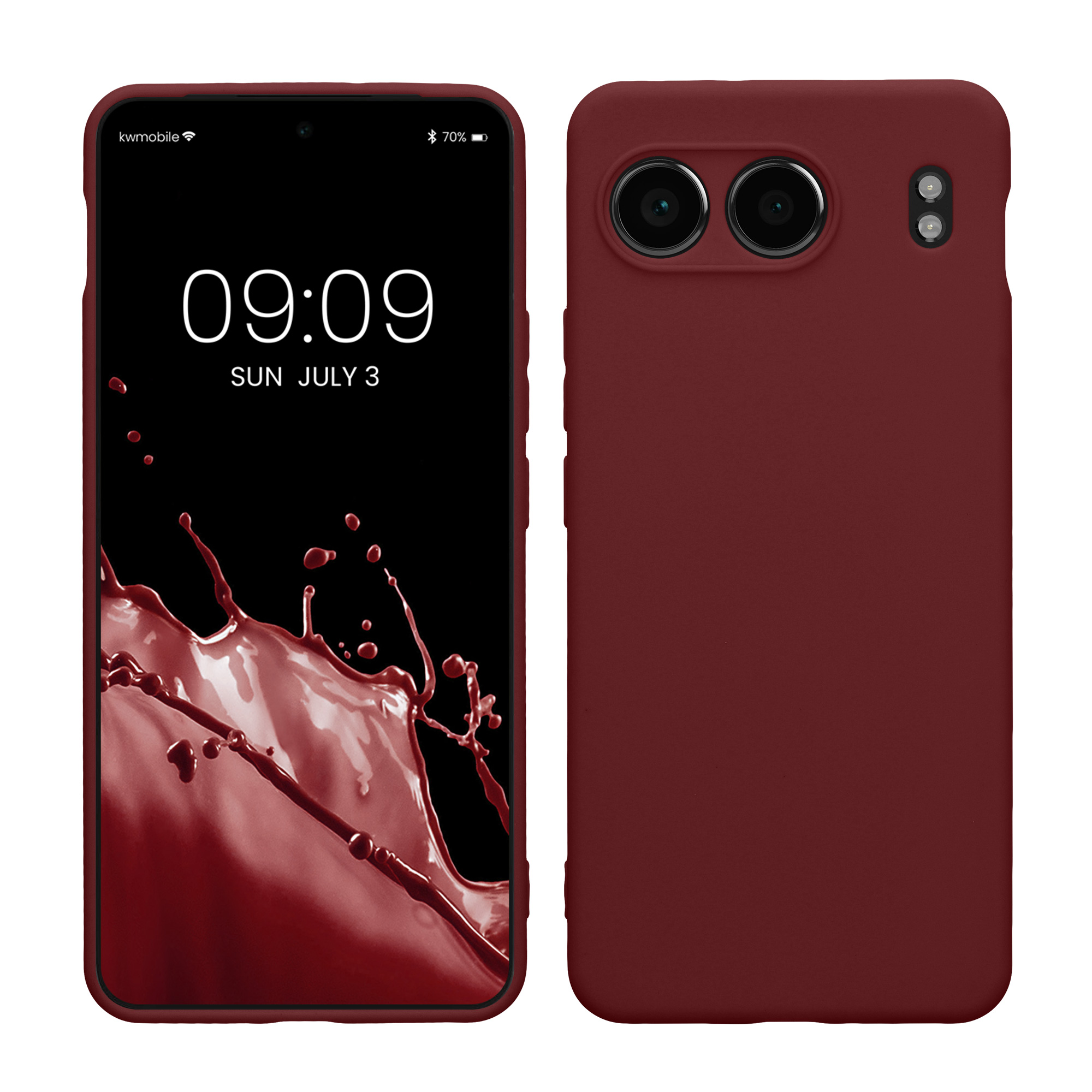 Kwmobile Silikonový kryt OnePlus Nord 4 5G bordeaux fialová