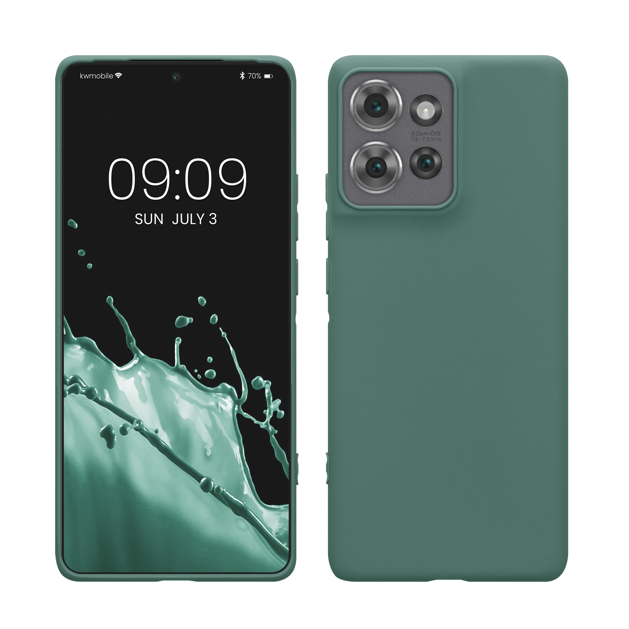 Kryt na mobil Motorola Edge 50 kwmobile TPU lesní zelená