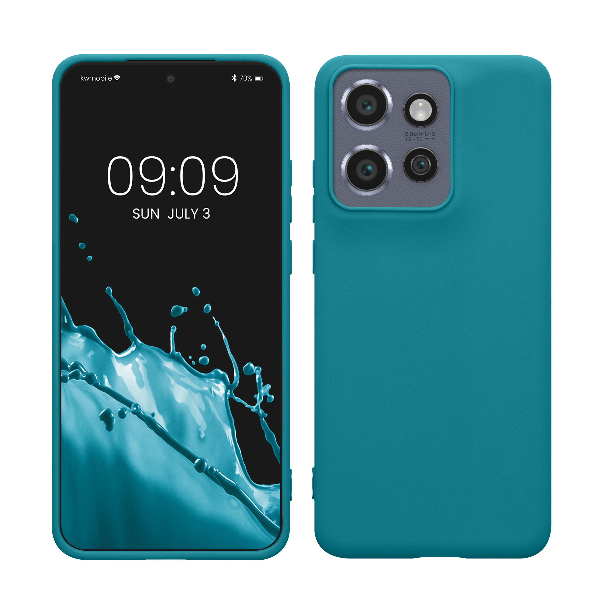 Kryt na mobil Motorola Edge 60 Neo / Edge 50 Neo / ThinkPhone 25 kwmobile TPU petrolejová