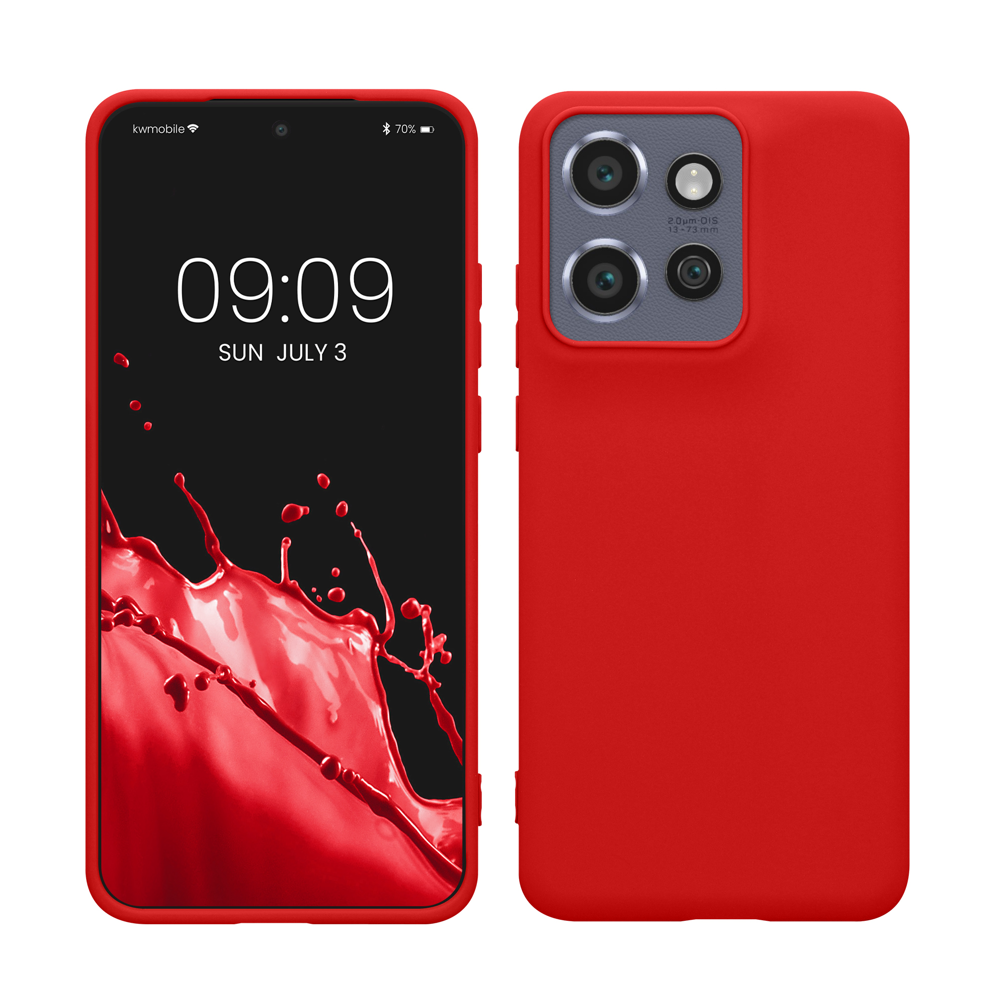 Kryt na mobil Motorola Edge 60 Neo / Edge 50 Neo / ThinkPhone 25 kwmobile TPU klasická červená