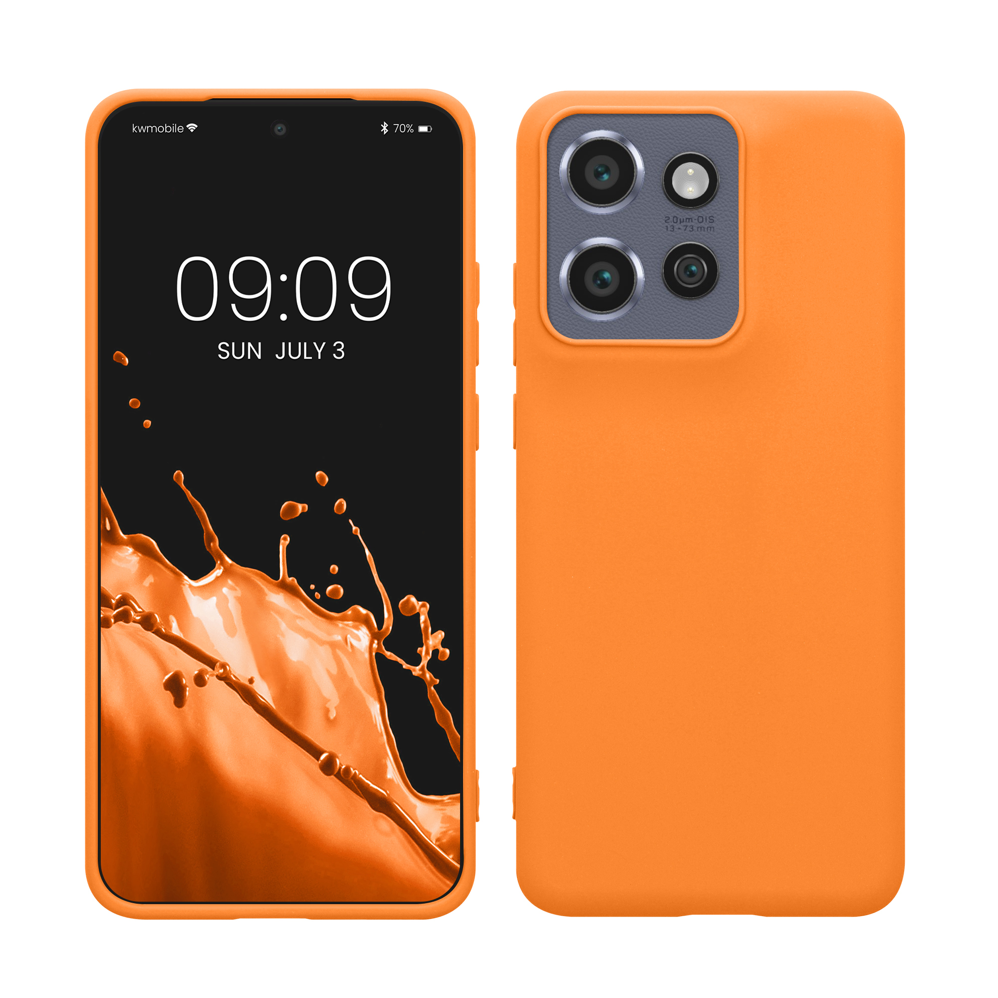 Kryt na mobil Motorola Edge 60 Neo / Edge 50 Neo / ThinkPhone 25 kwmobile TPU ovocná oranžová