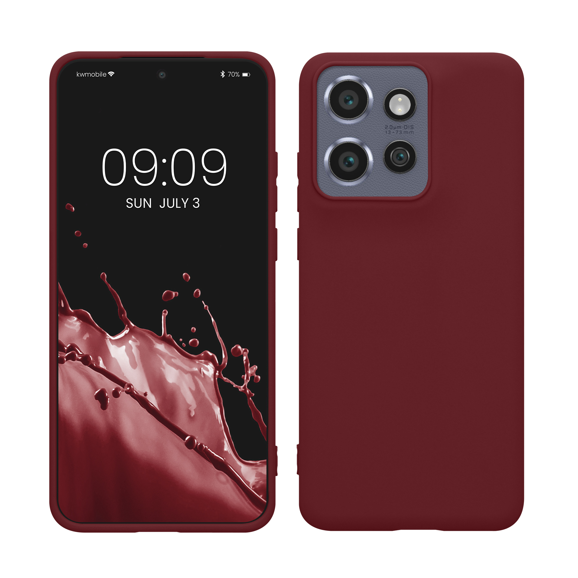 Kryt na mobil Motorola Edge 60 Neo / Edge 50 Neo / ThinkPhone 25 kwmobile TPU bordeaux fialová
