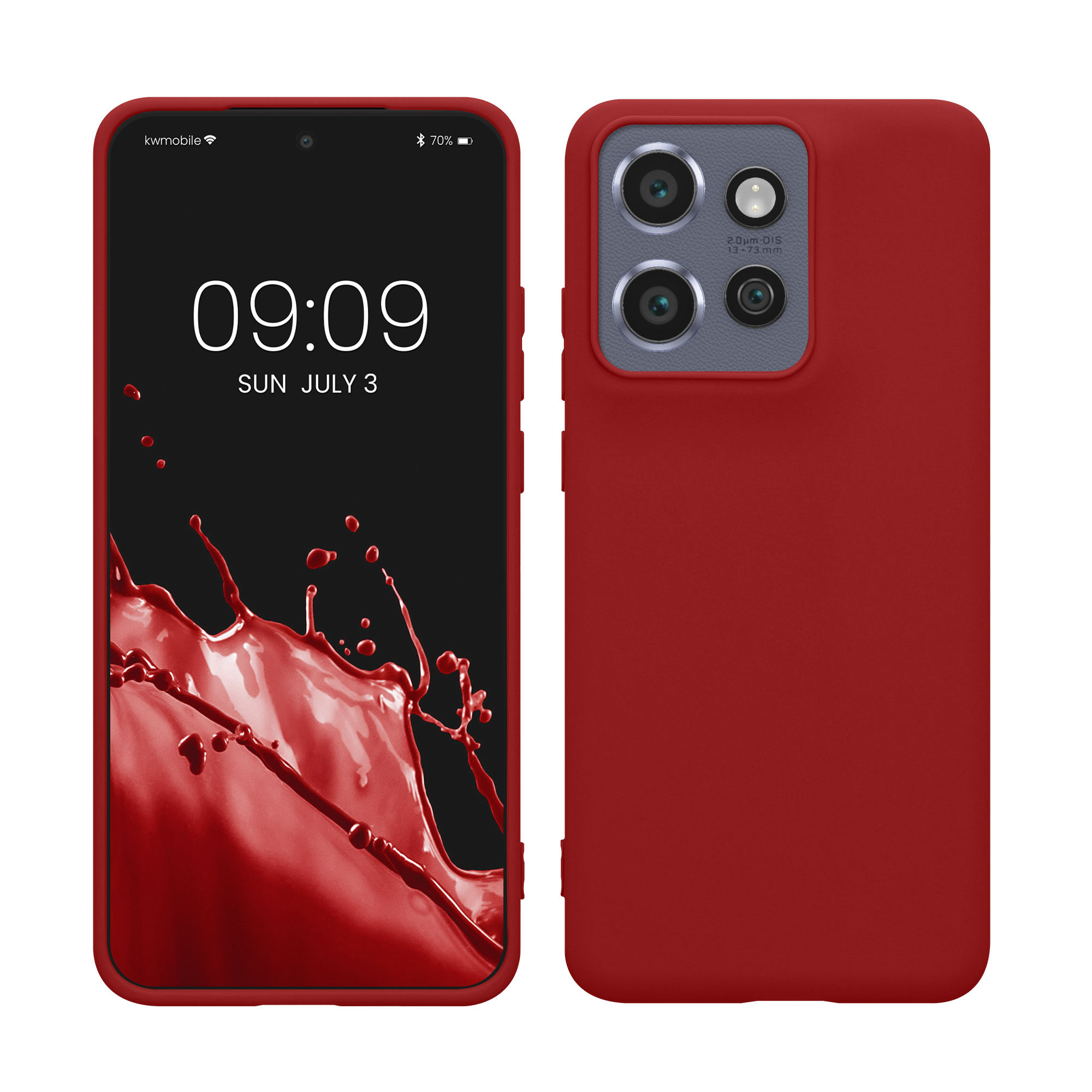 Pouzdro pro Motorola Edge 60 Neo / Edge 50 Neo / ThinkPhone 25 kwmobile TPU - rebarborová červená