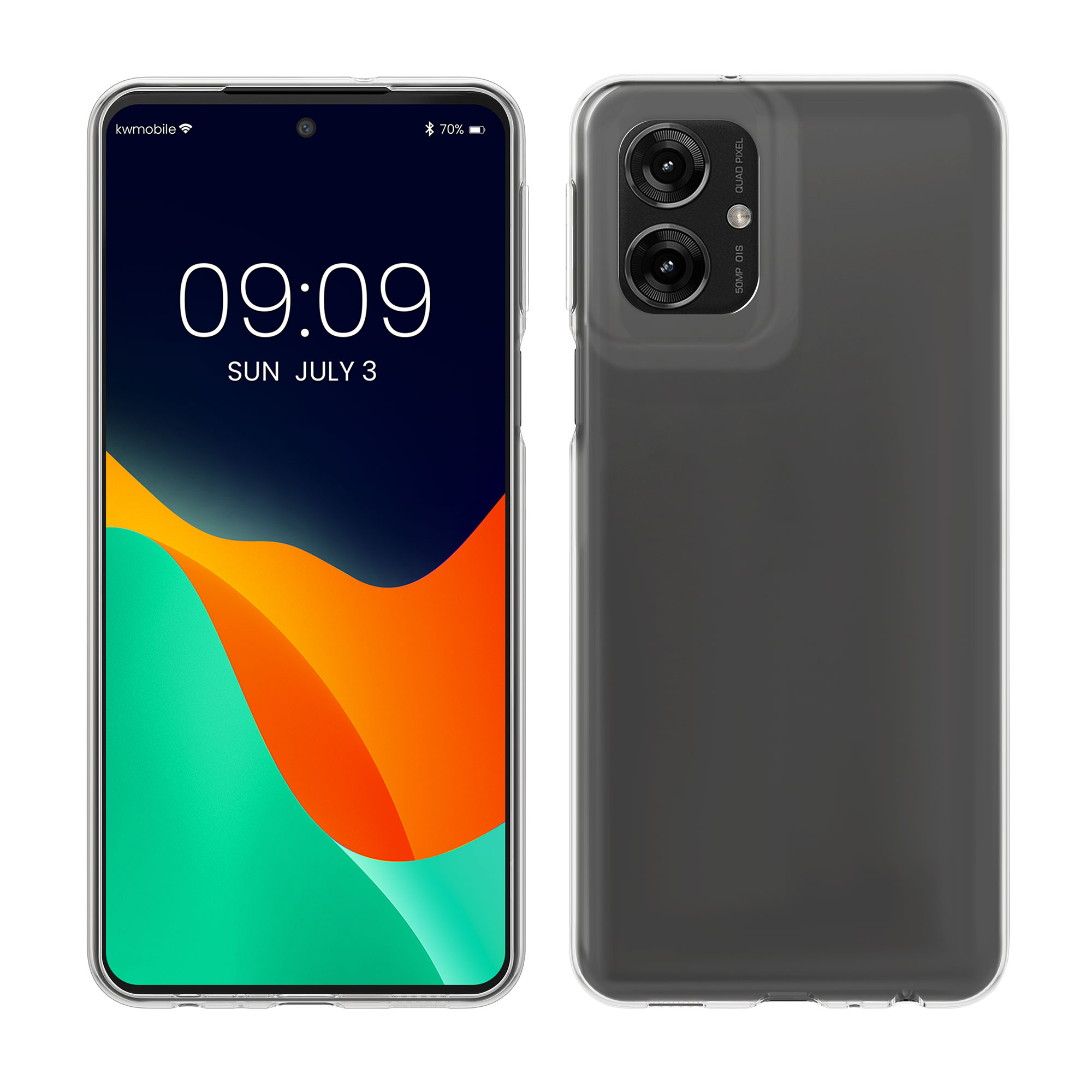 Transparentní kryt kwmobile pro Motorola Moto G55 5G - Transparentní
