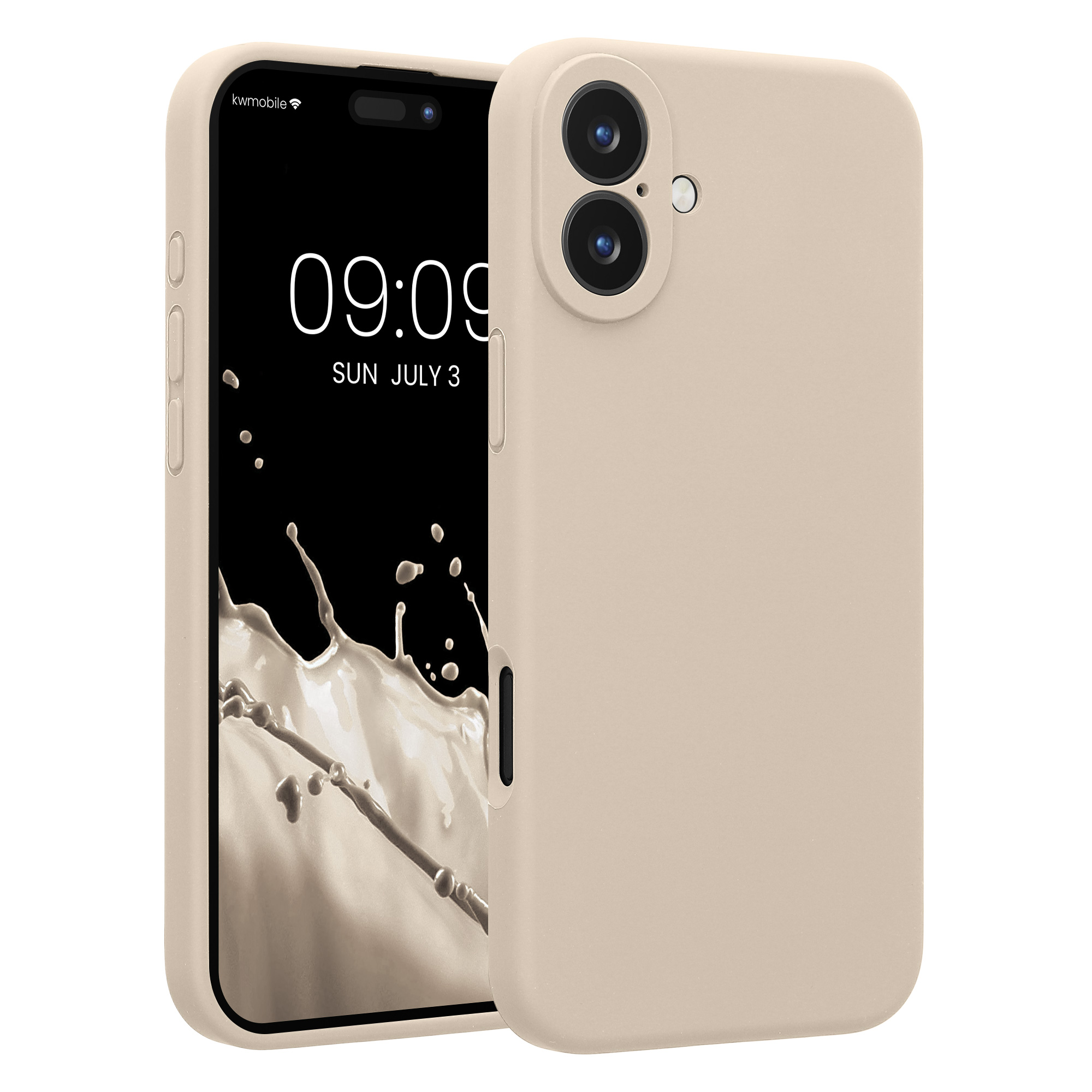 Silikonový kryt na mobil Apple iPhone 16 Plus kwmobile - Cream