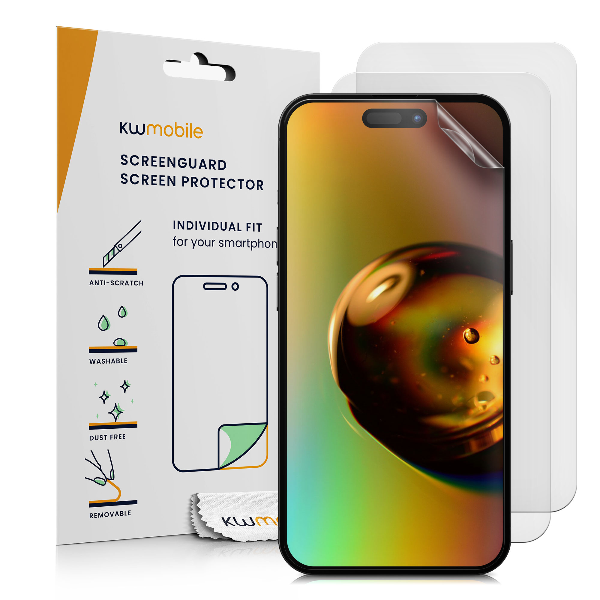 Matná ochranná fólie kwmobile pro iPhone 16