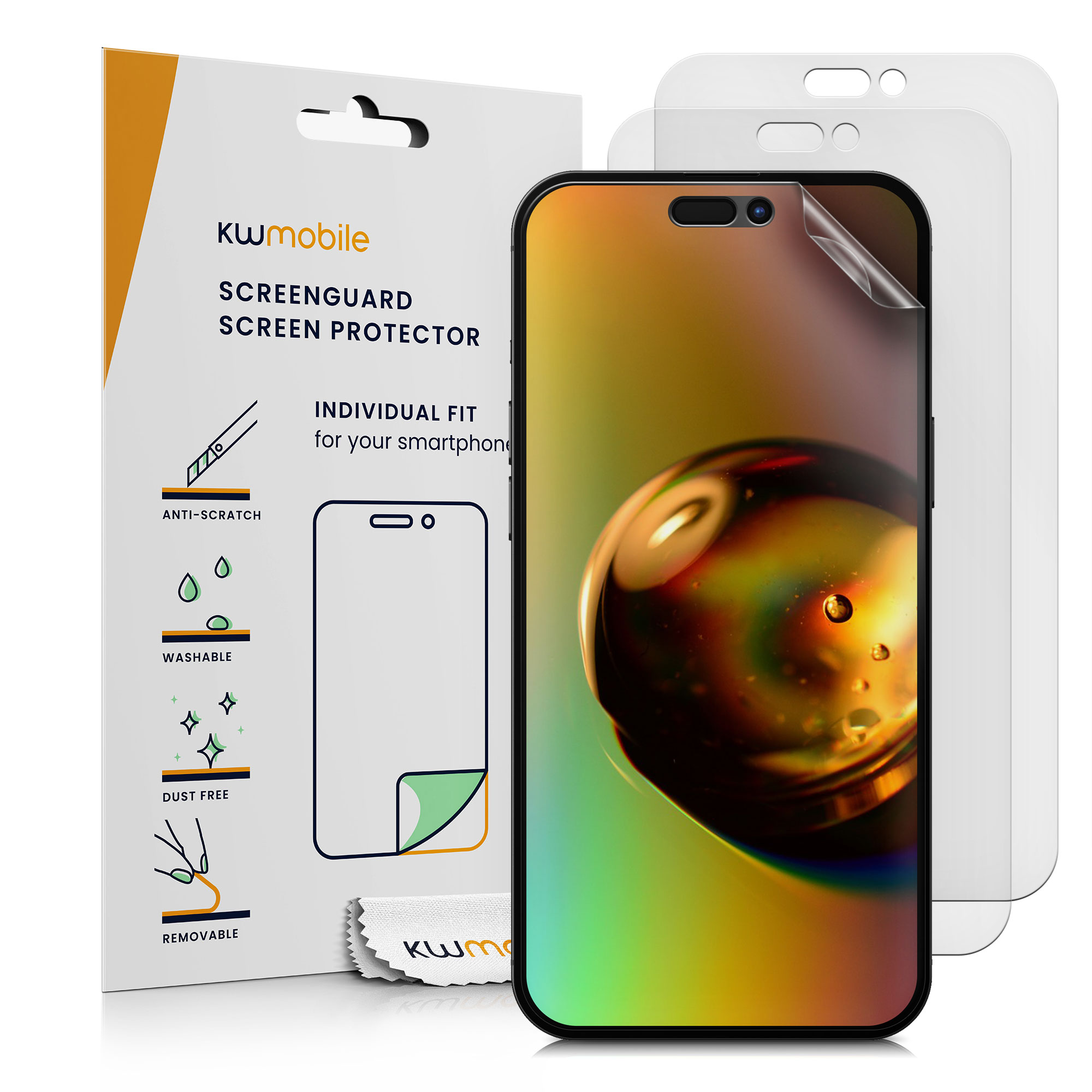 Ochranná fólie na displej Apple iPhone 16 Plus kwmobile - Matte