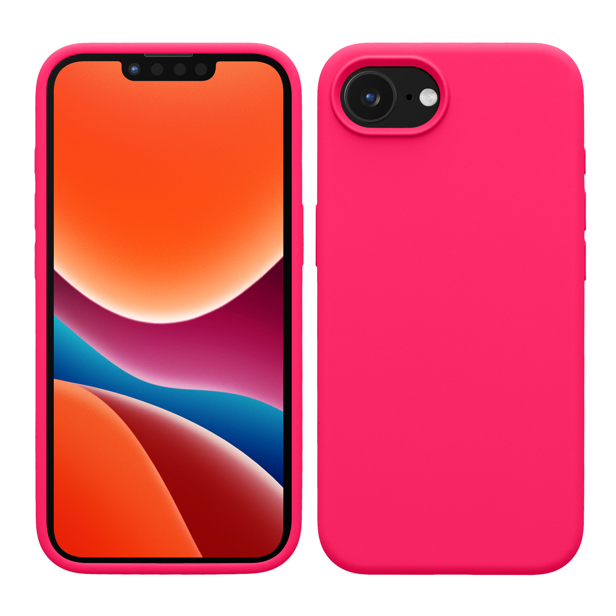 Silikonový kryt kwmobile pro Apple iPhone 17e / iPhone 16e - růžová