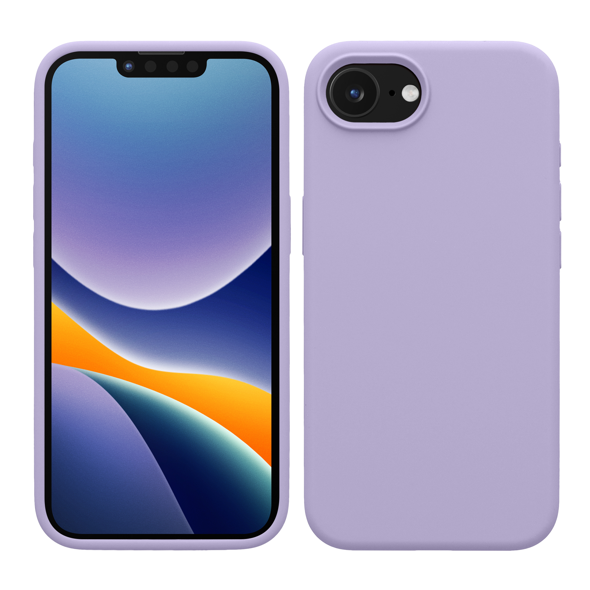 Silikonový kryt Kwmobile pro iPhone 17e / 16e - wireless charging lavender