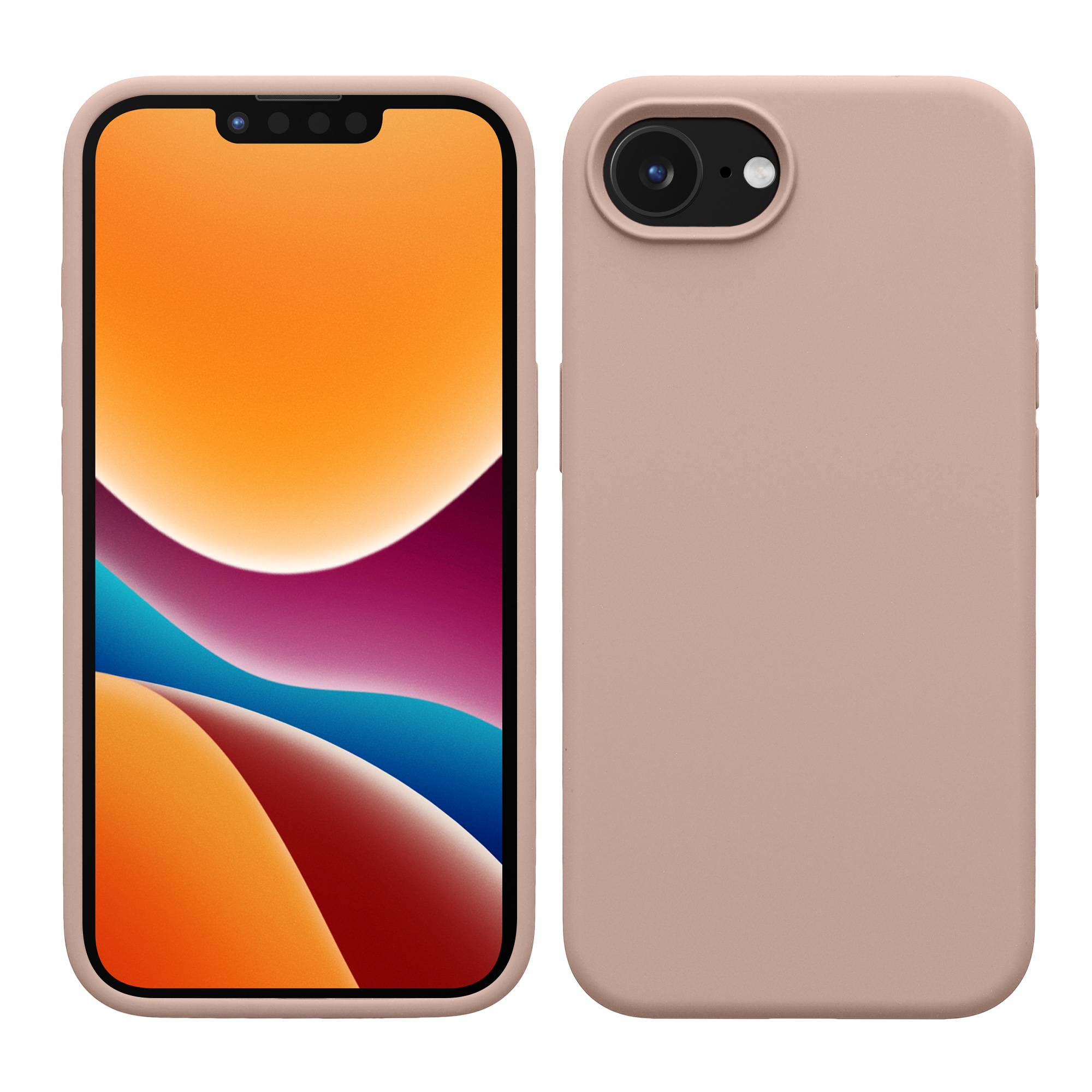 Silikonový kryt kwmobile pro Apple iPhone 17e / iPhone 16e - růžová