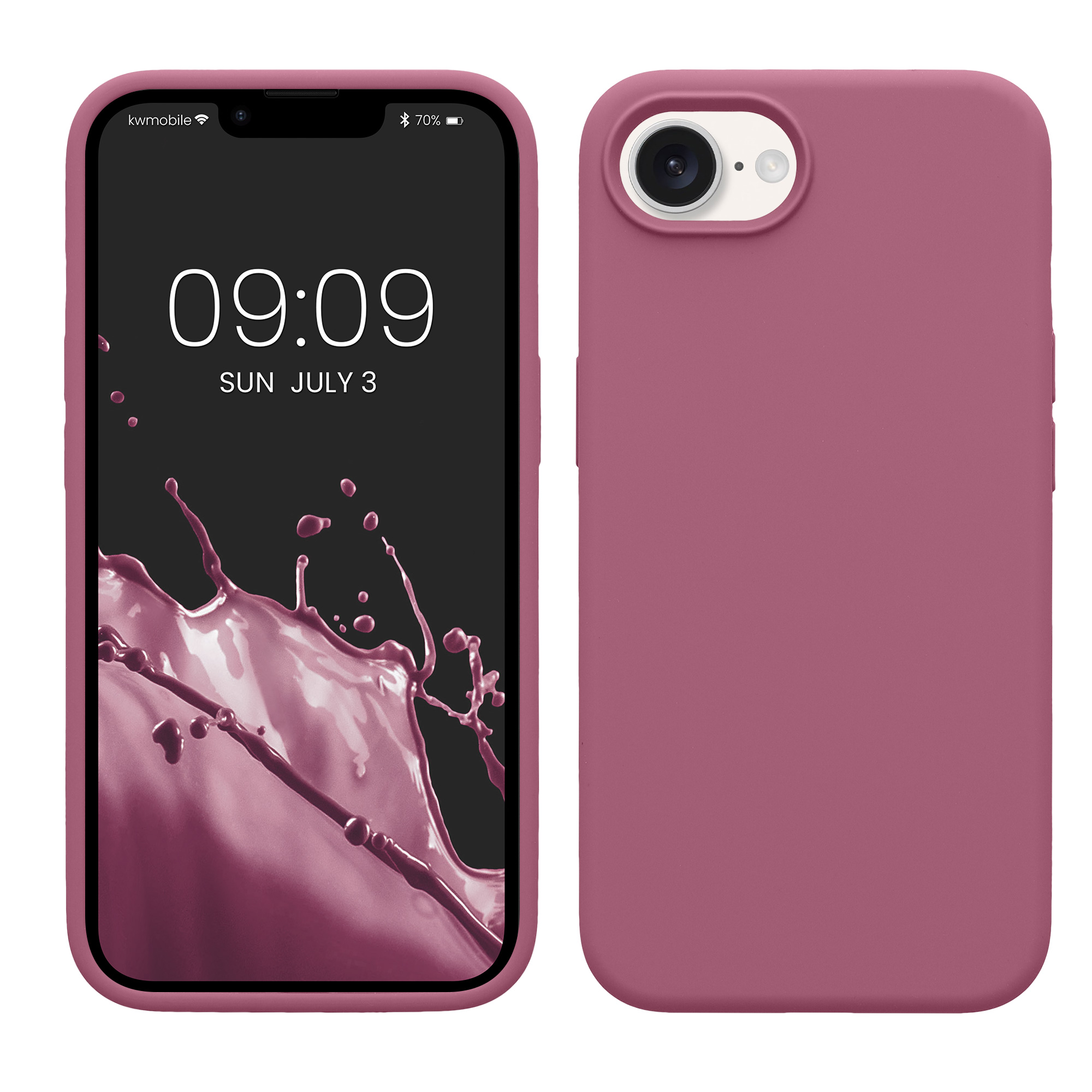 Pouzdro pro Apple iPhone 17e / iPhone 16e kwmobile silikonové - orchidejová fialová