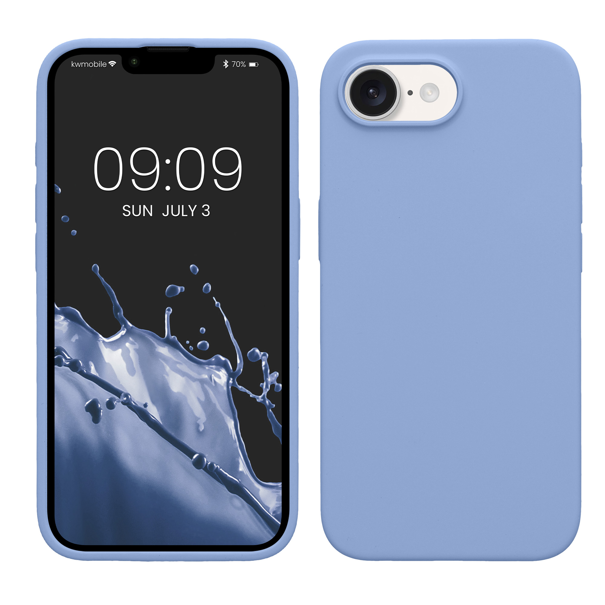 Pouzdro pro Apple iPhone 17e / iPhone 16e kwmobile silikonové - levandulová modrá