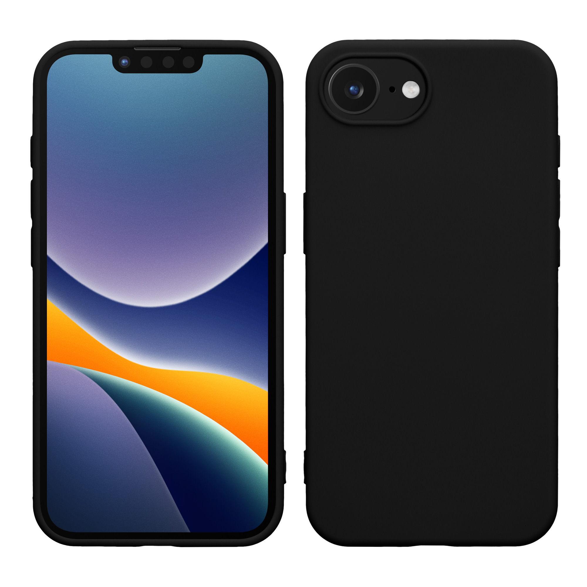 Silikonový kryt Kwmobile pro iPhone 17e / 16e - černá matná