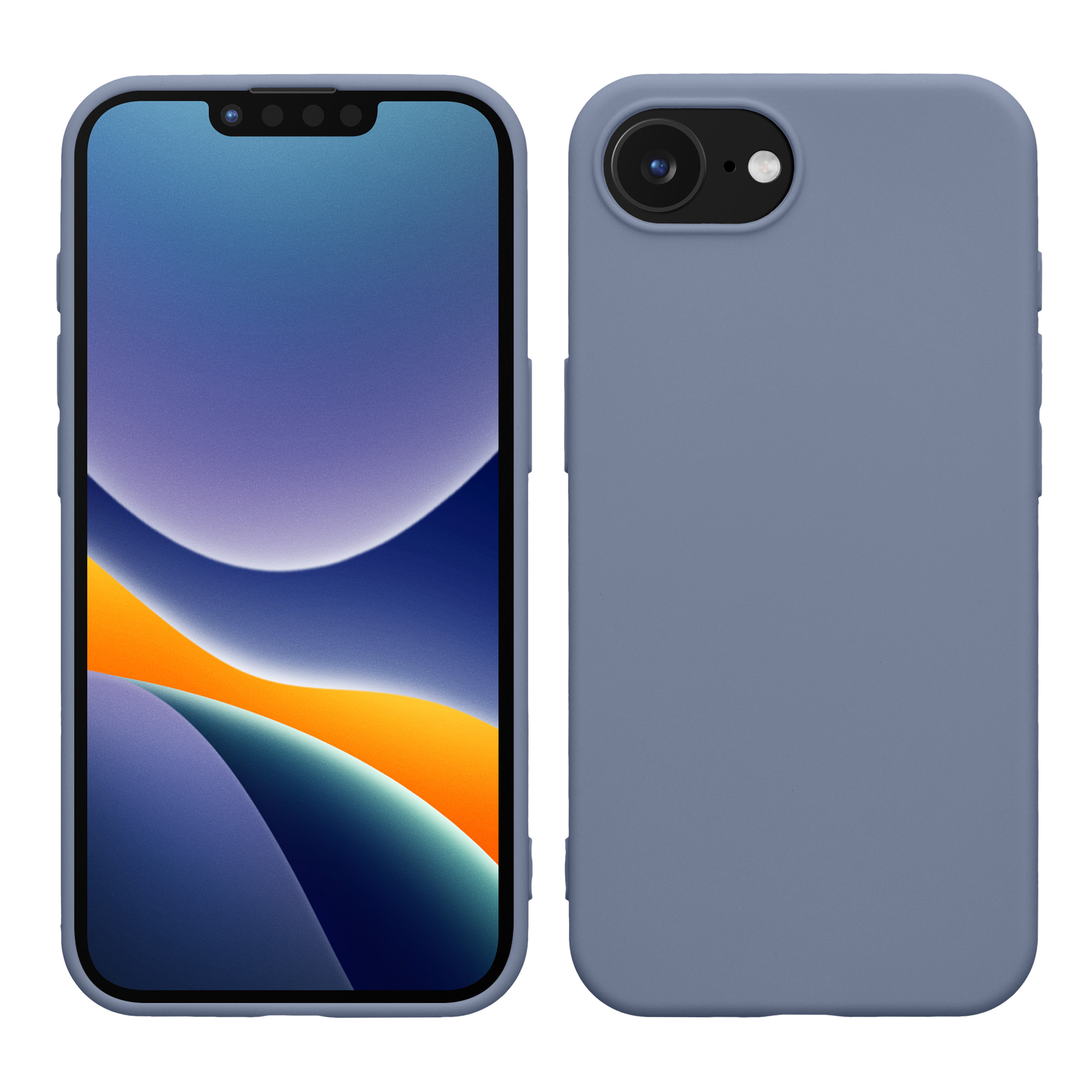 Silikonový kryt kwmobile pro Apple iPhone 17e / iPhone 16e - šedá