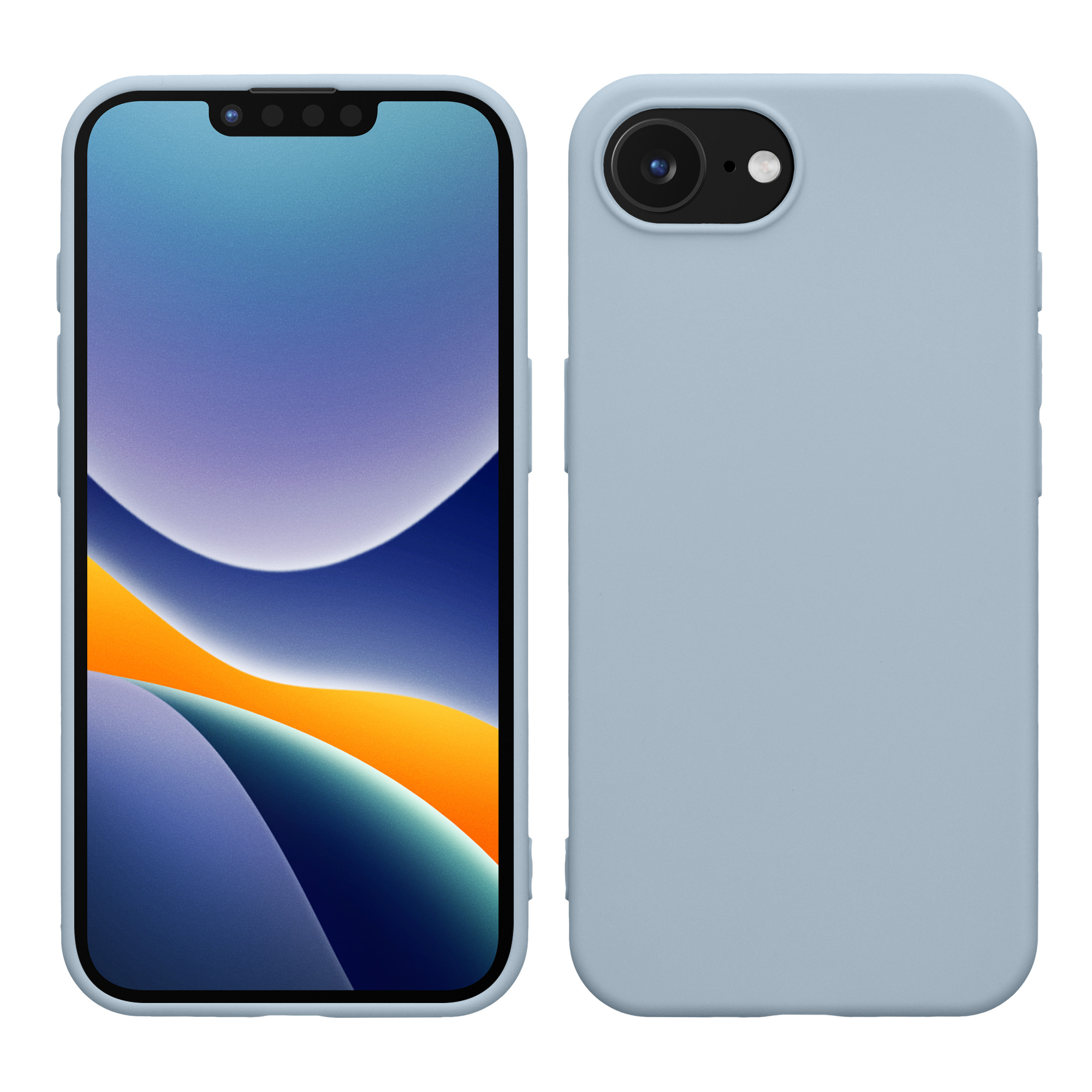 Silikonový kryt kwmobile pro Apple iPhone 17e / iPhone 16e - modrá
