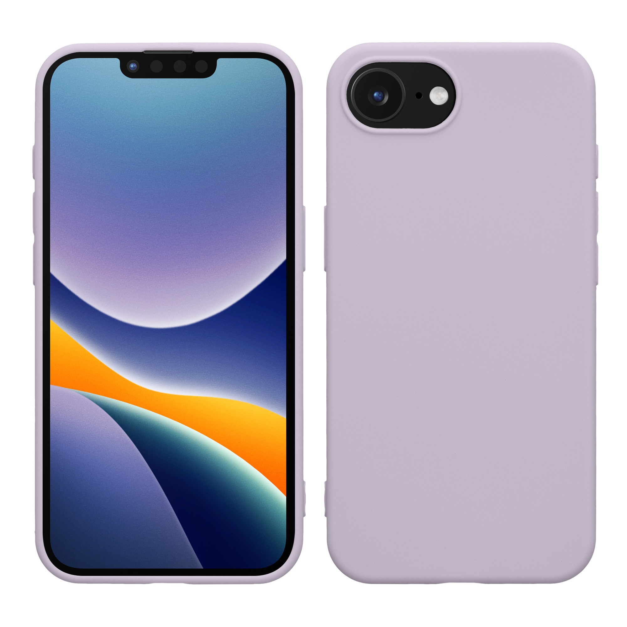 Silikonový kryt Kwmobile pro iPhone 17e / 16e - levandulová