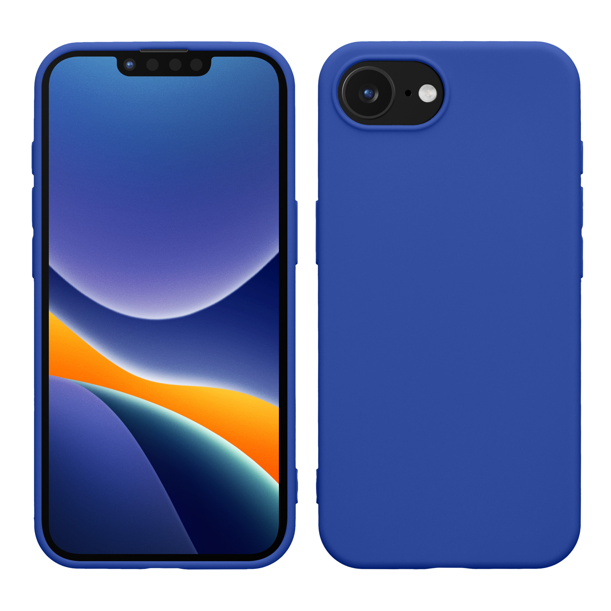 Silikonový kryt kwmobile pro Apple iPhone 17e / iPhone 16e - modrá