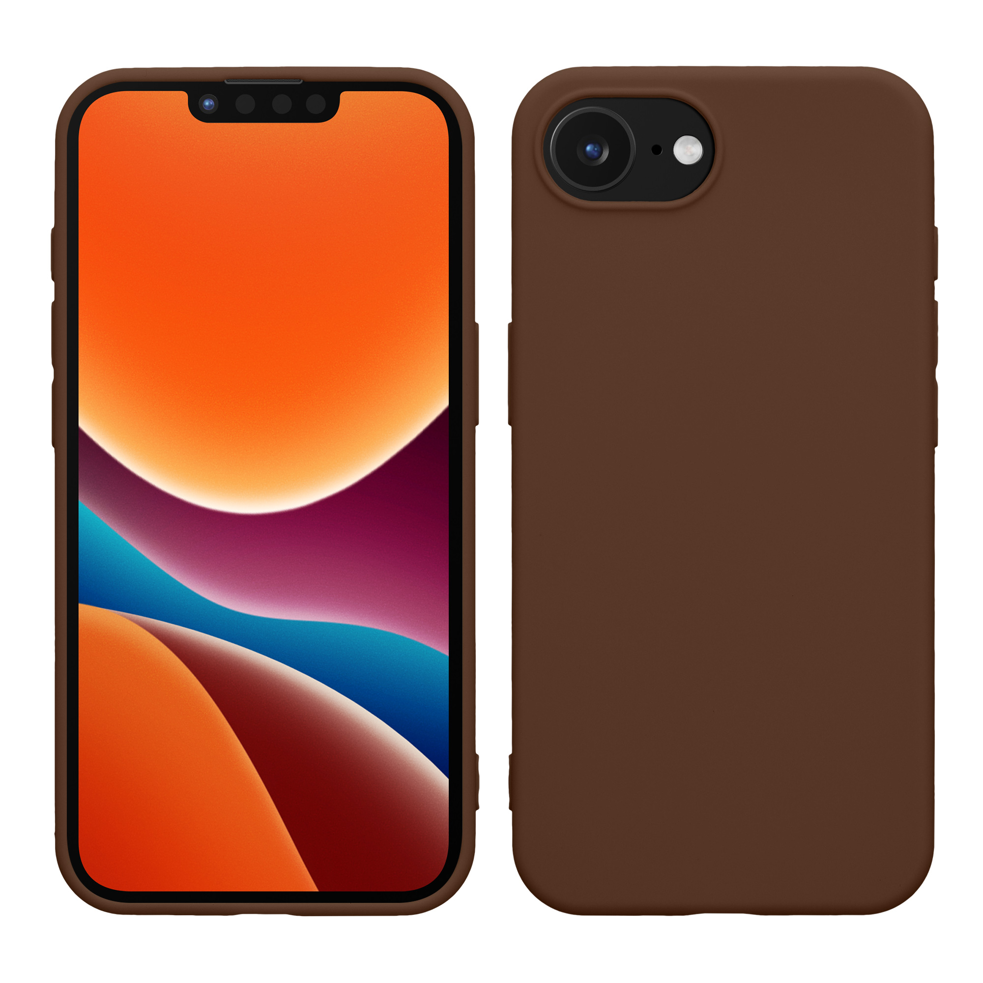 Pouzdro pro Apple iPhone 17e / iPhone 16e kwmobile TPU - čokoládová