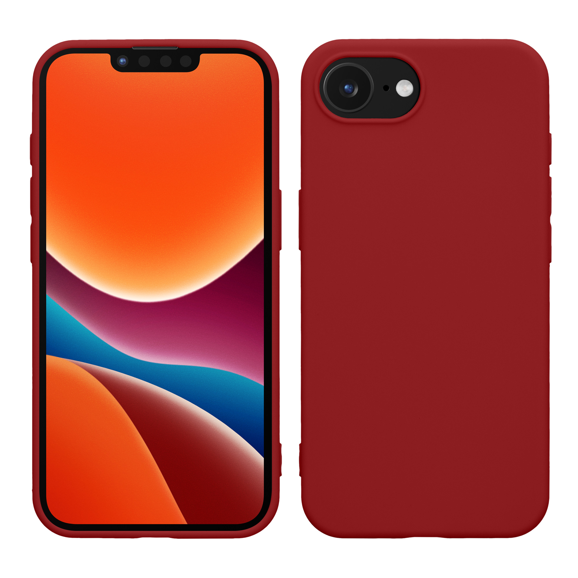 Pouzdro pro Apple iPhone 17e / iPhone 16e kwmobile TPU - rebarborová červená