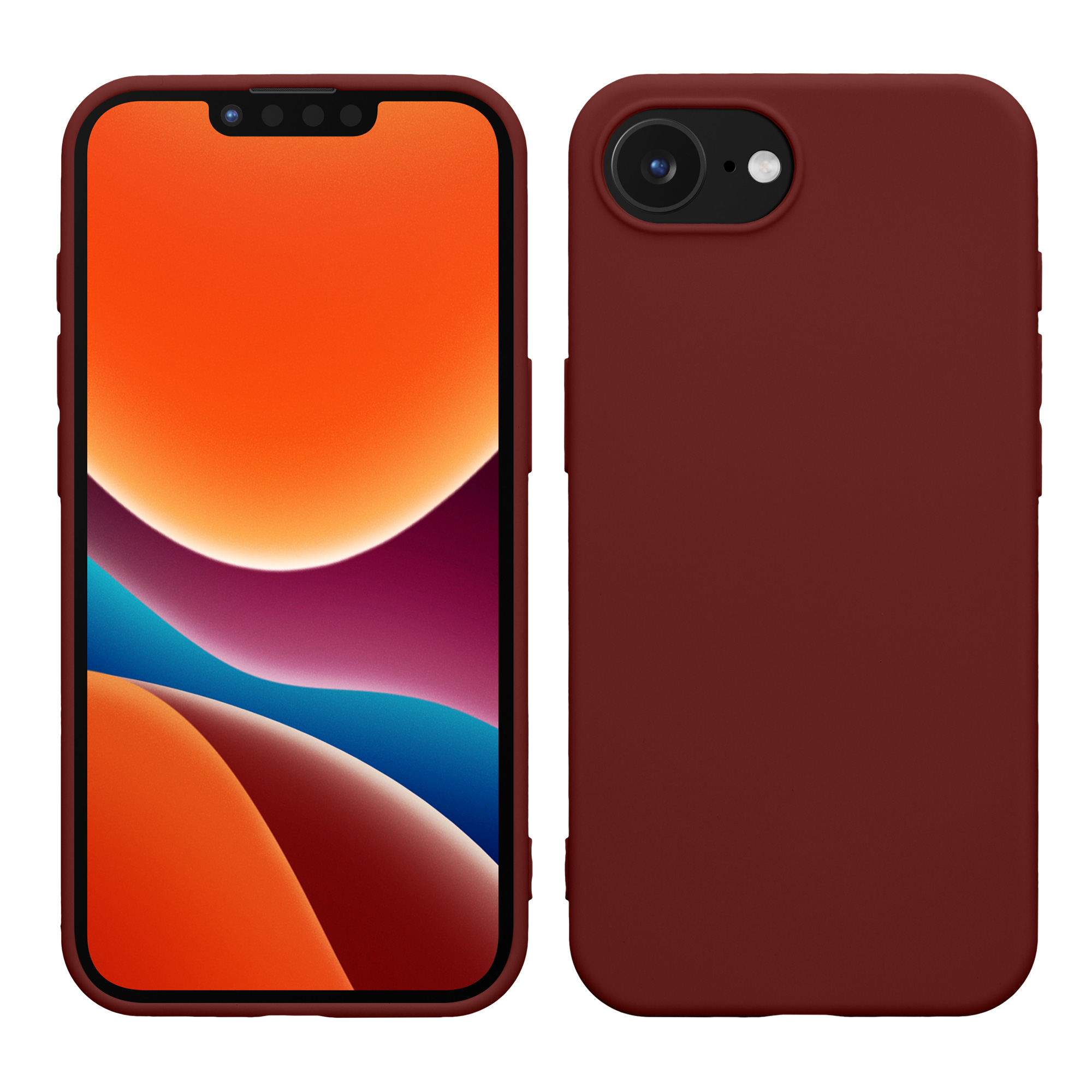 Pouzdro pro Apple iPhone 17e / iPhone 16e kwmobile TPU - hnědočervená