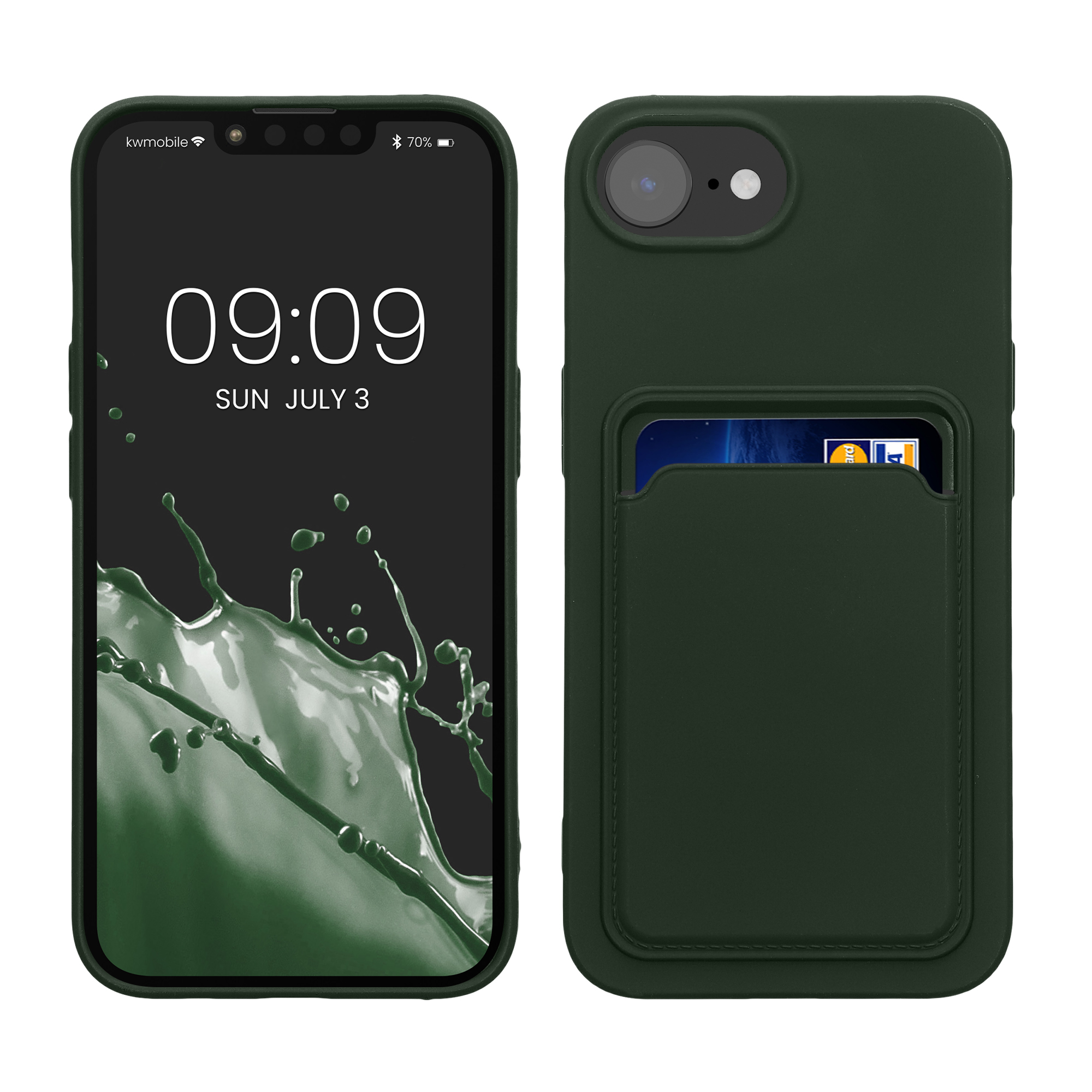 Silikonový kryt kwmobile pro Apple iPhone 17e / iPhone 16e - zelená